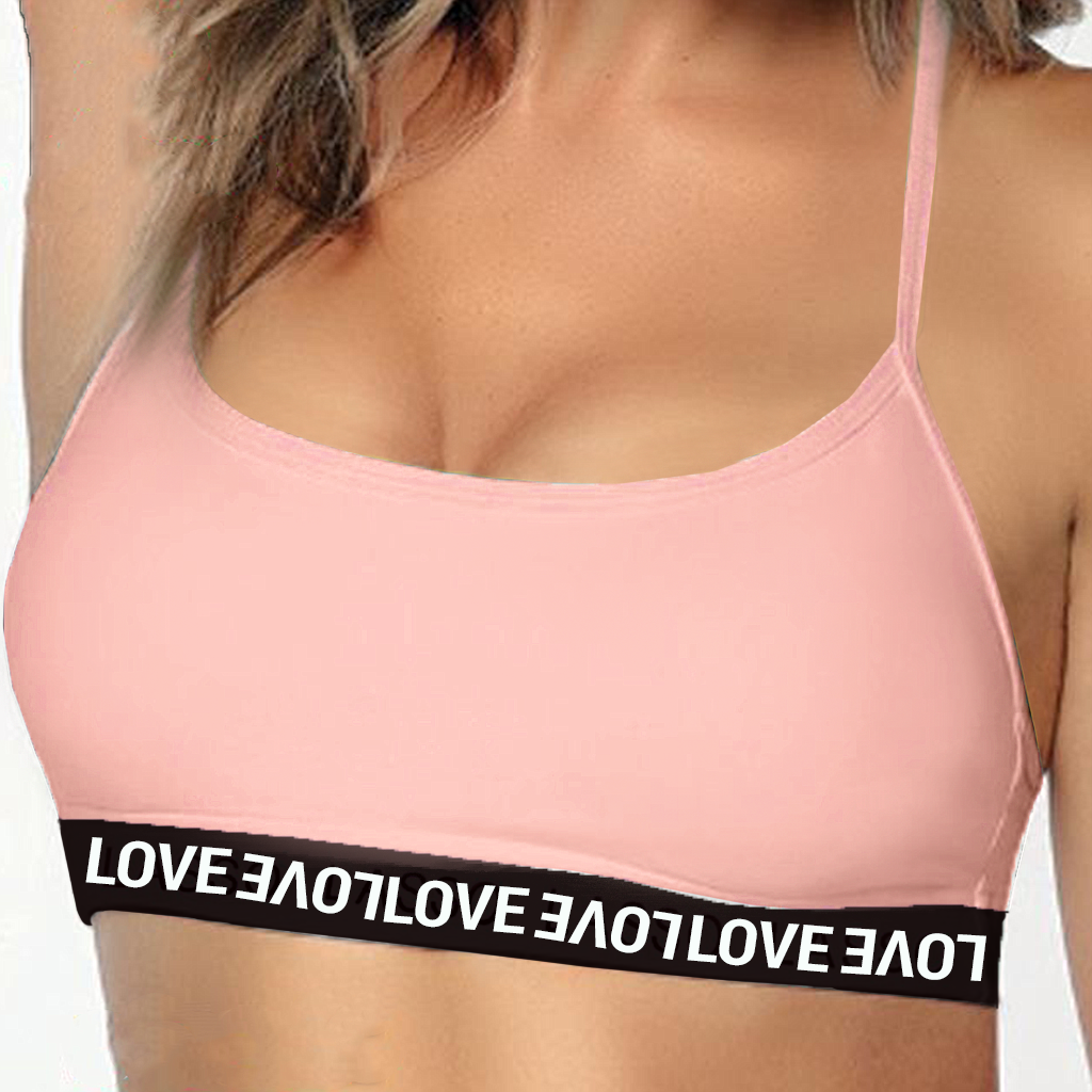 Soft bra, a thin strap, lined