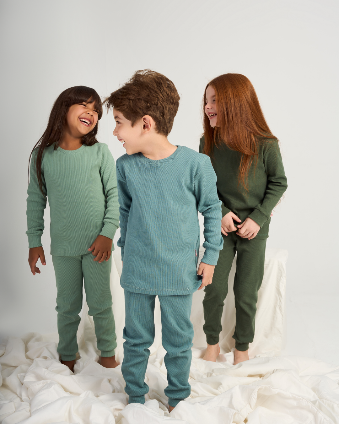 Ribbed children's warmer set