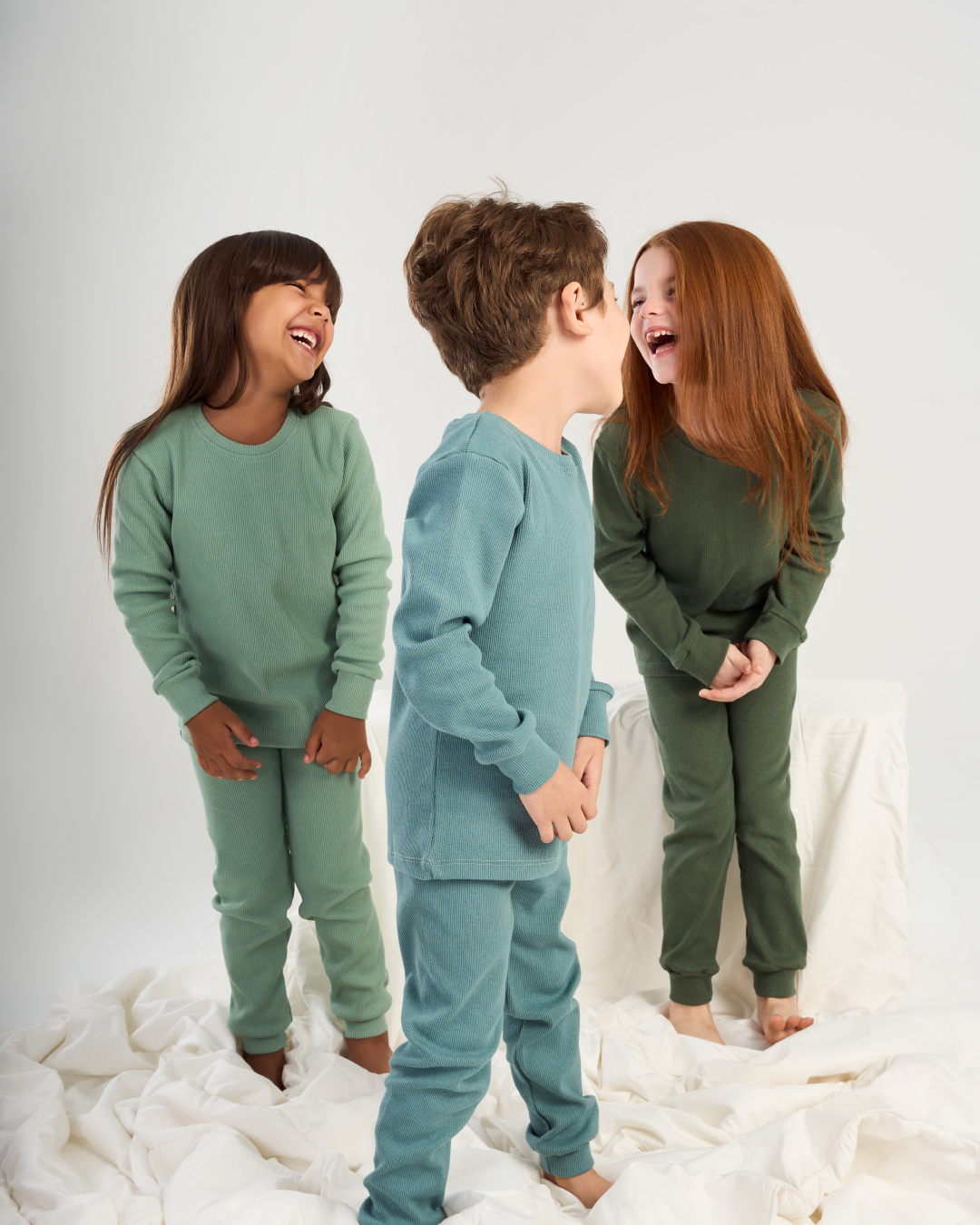 Ribbed children's warmer set