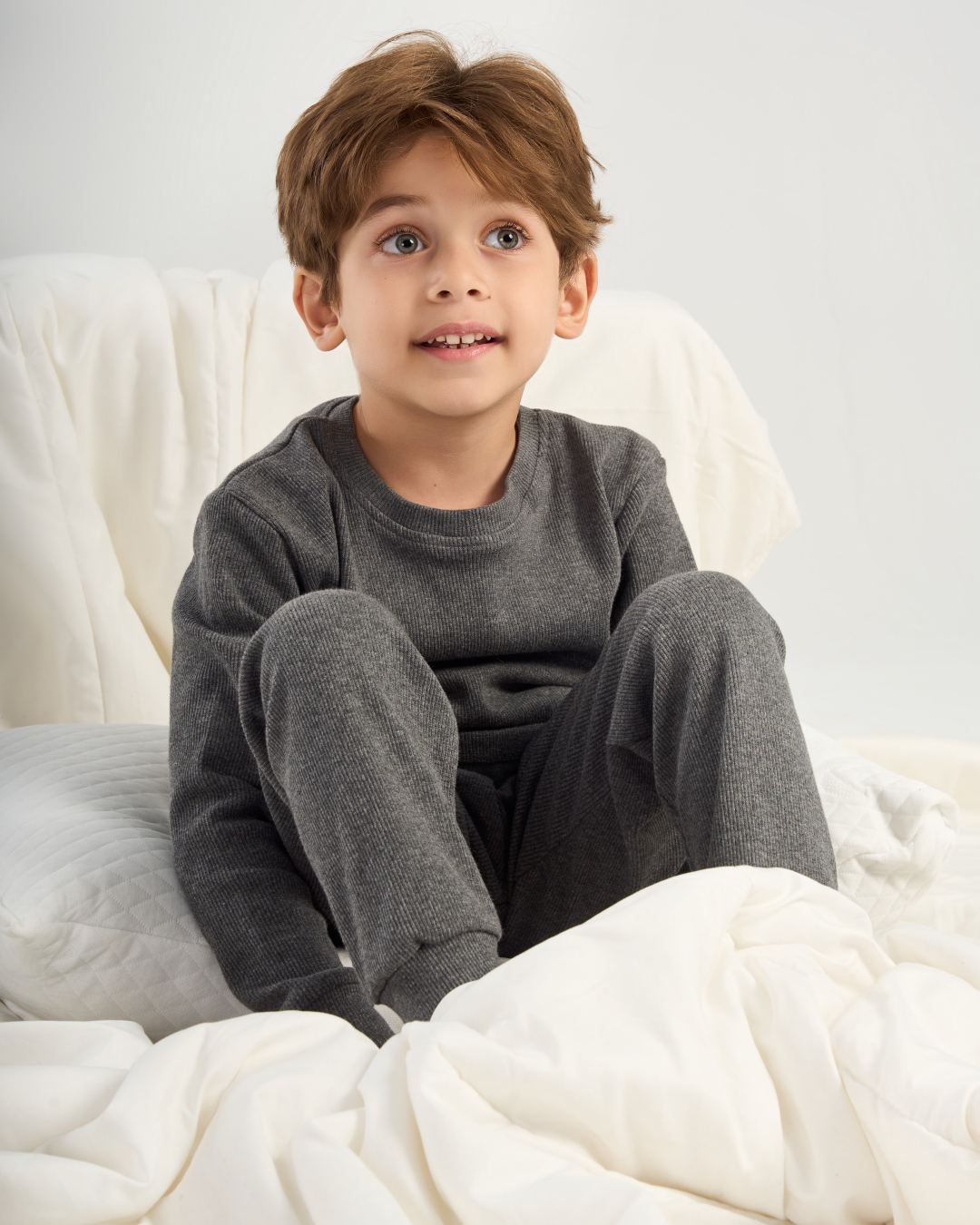 Ribbed children's warmer set