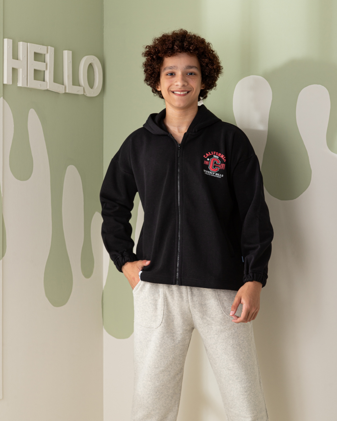 Varsity boys long sleeve pajamas