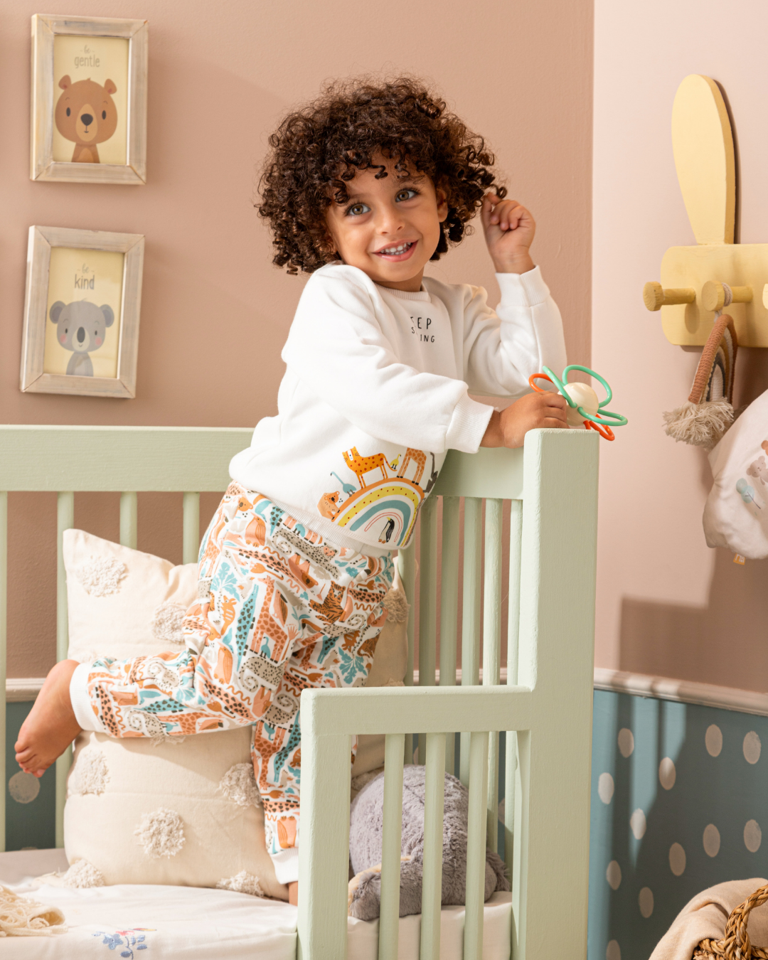 Keep Smiling Baby Boys' Pajamas, Milton Cotton