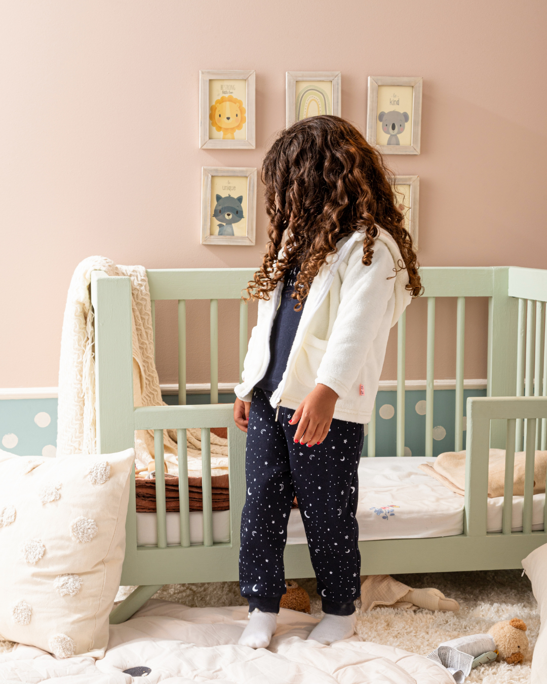 shot for the moon Baby girls pajamas, 3 pieces, polar jacket and Milton pants