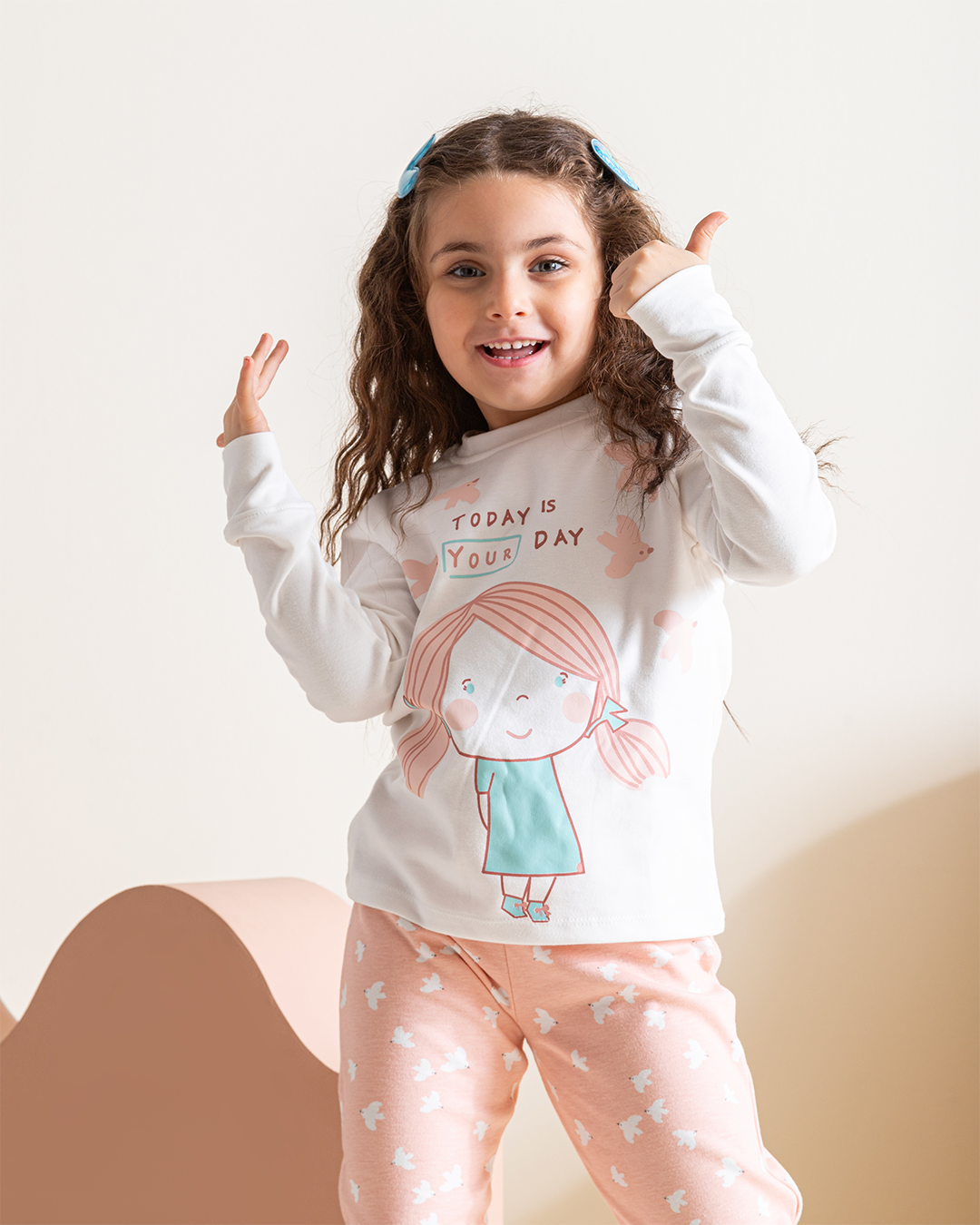 your day girls interlock cotton pajamas