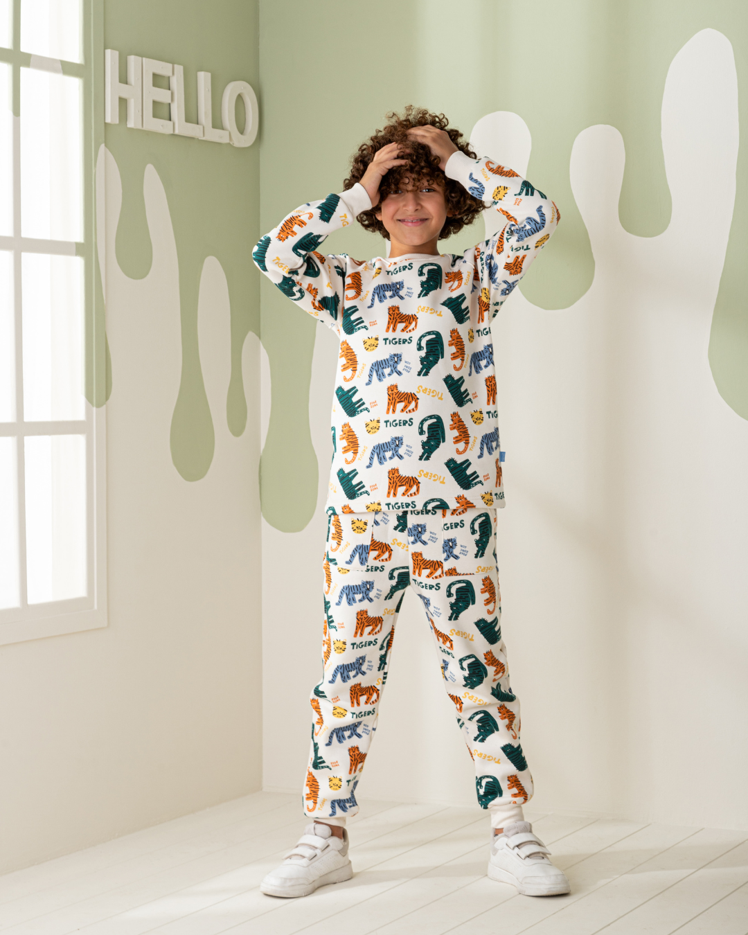 Fantasia Tiger Boys' Long Sleeve Pajamas