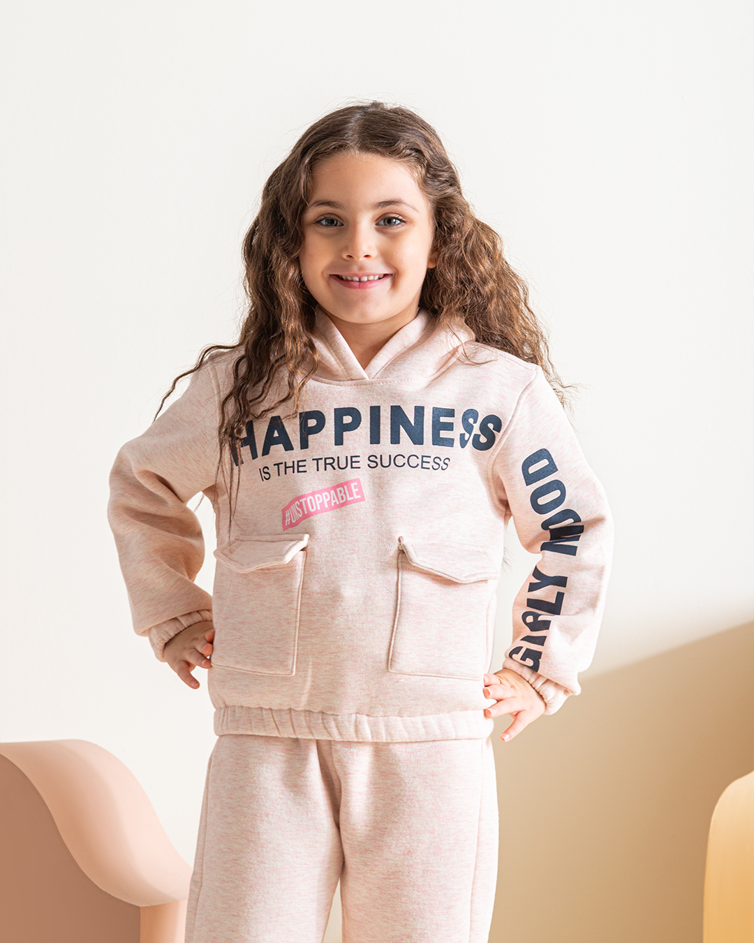 happiness is the true success Girls' pajamas