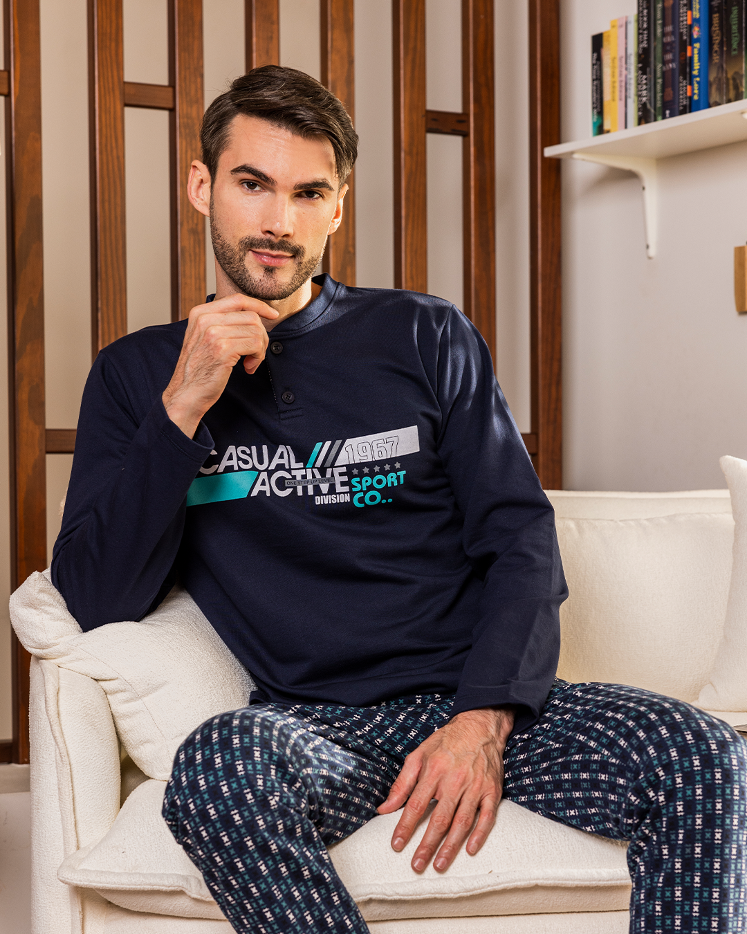 casual active men's pajamas