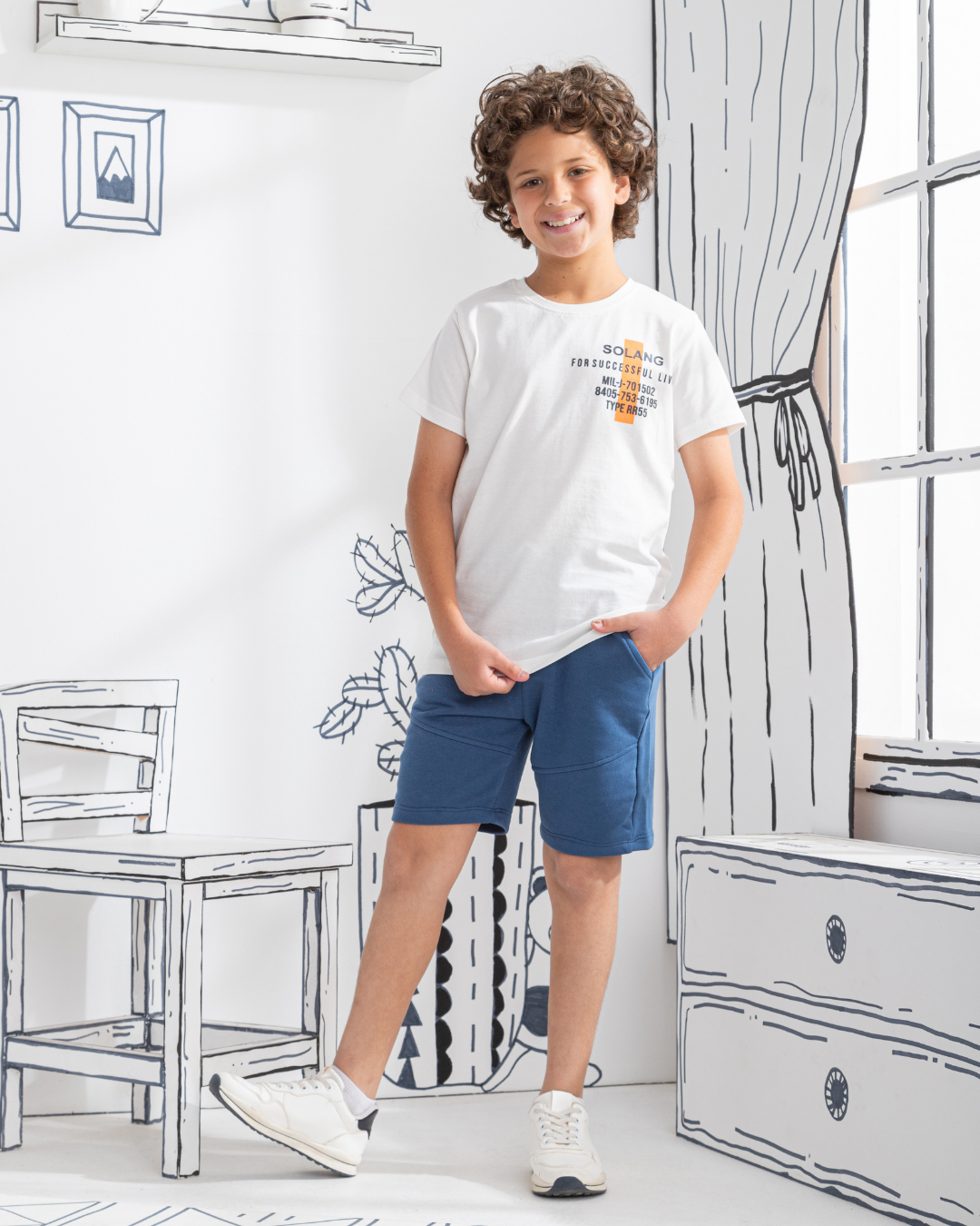 for successful living My children's pajamas, half-sleeved T-shirt and shorts