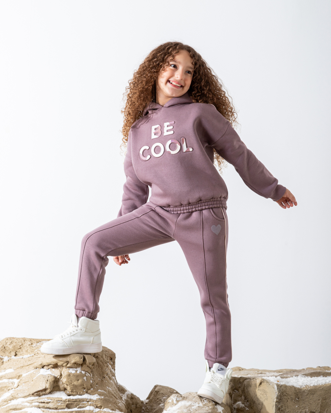 (coffrage BE Cool) Monochrome Oversize Girls' Pajamas