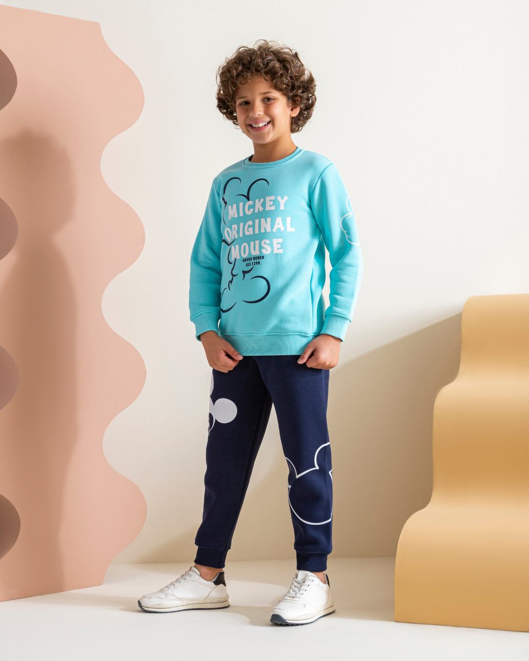 Mickey print pajamas for boys
