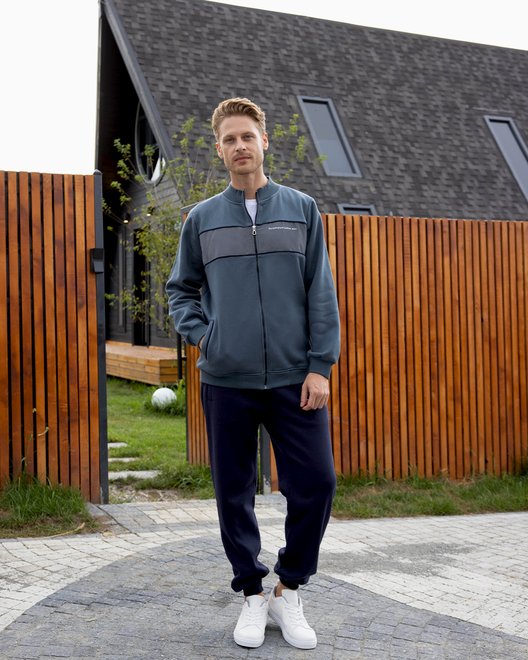 Men's Melton Pajama with zipper and waterproof Cut Temperature below zero 