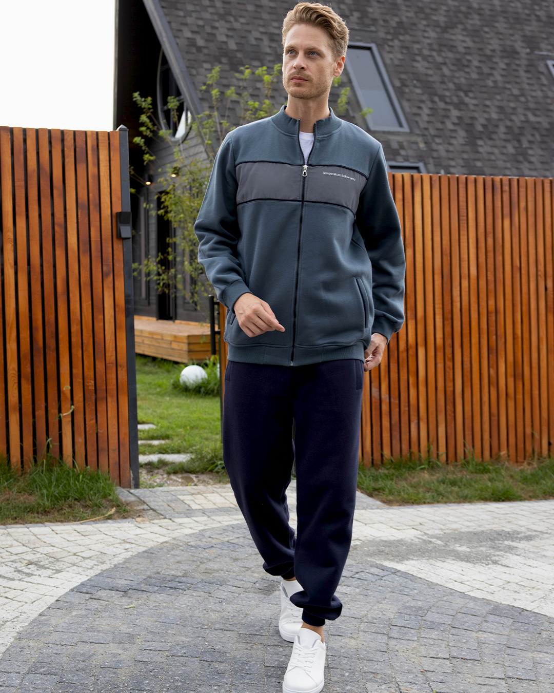 Men's Melton Pajama with zipper and waterproof Cut Temperature below zero 