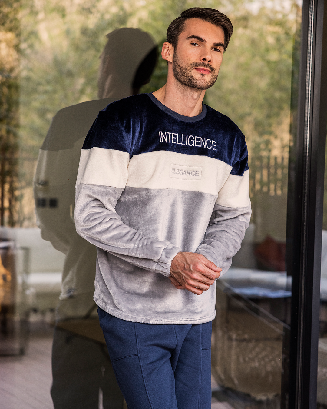 Men's long sleeve Polar pajama Intelligence 