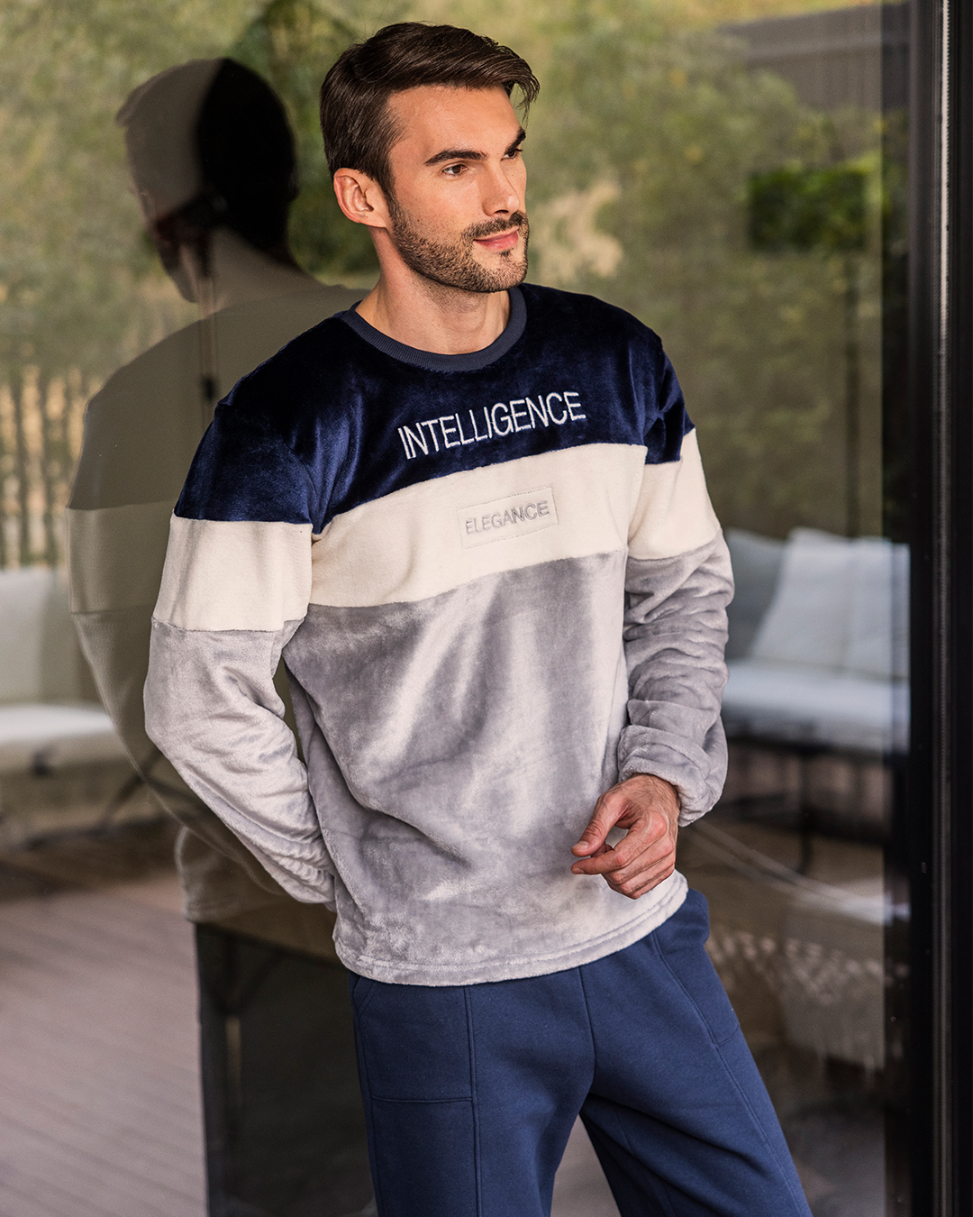 Men's long sleeve Polar pajama Intelligence 