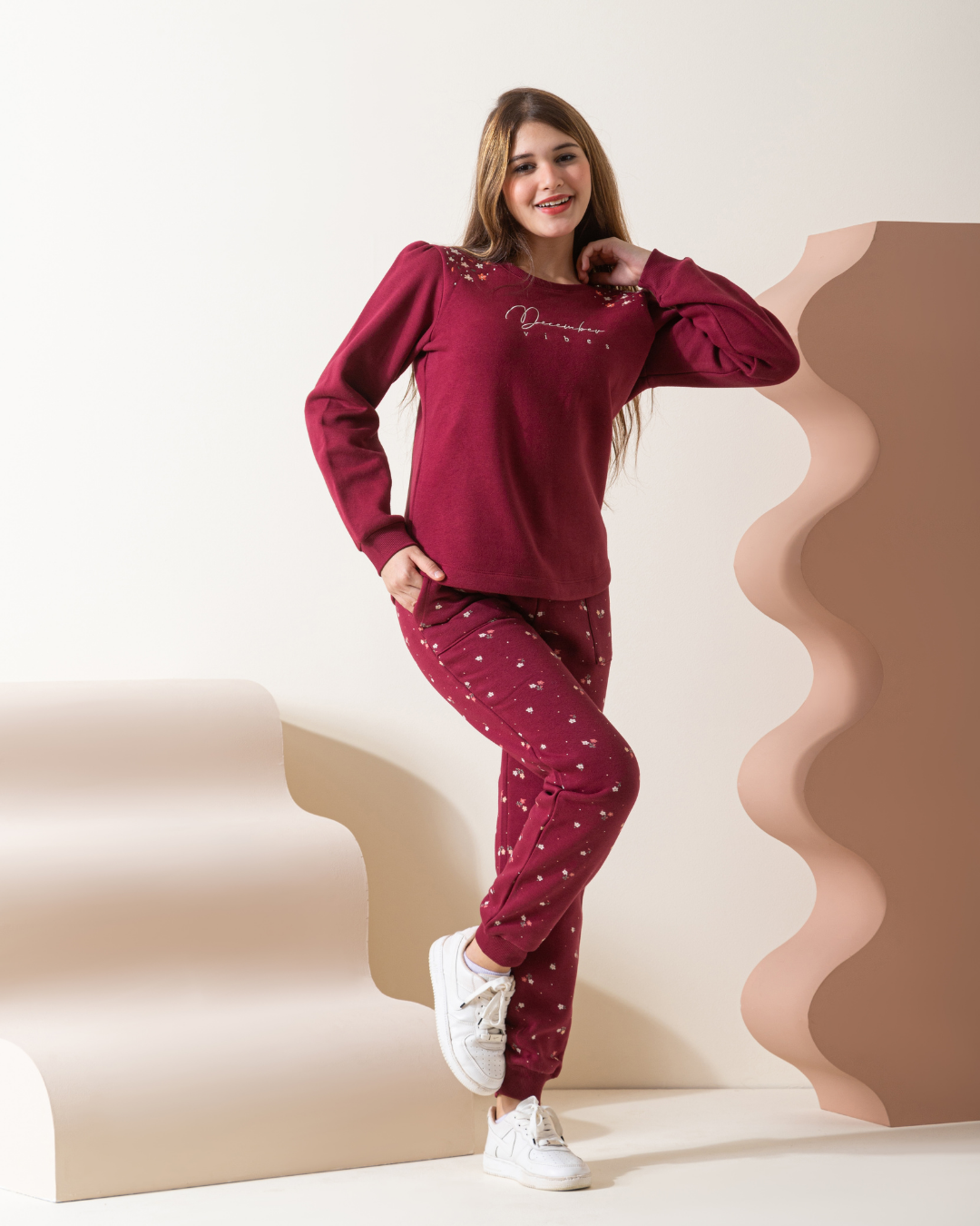 December vibes girls' pajamas