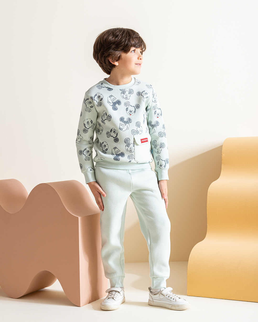 Mickey mouse boys' long sleeve pajamas