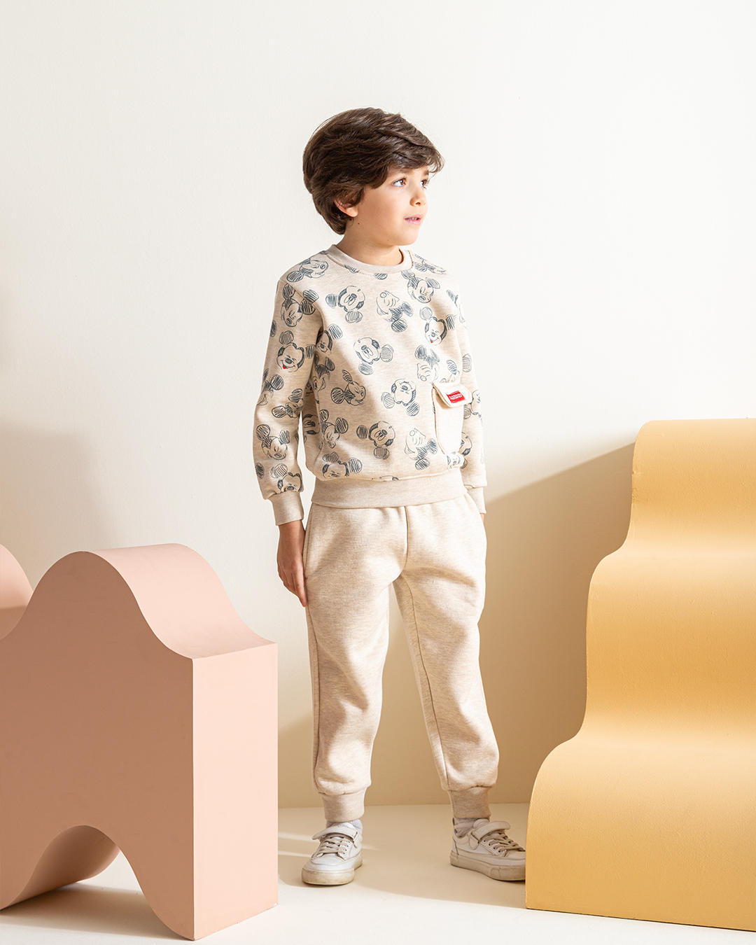 Mickey mouse boys' long sleeve pajamas