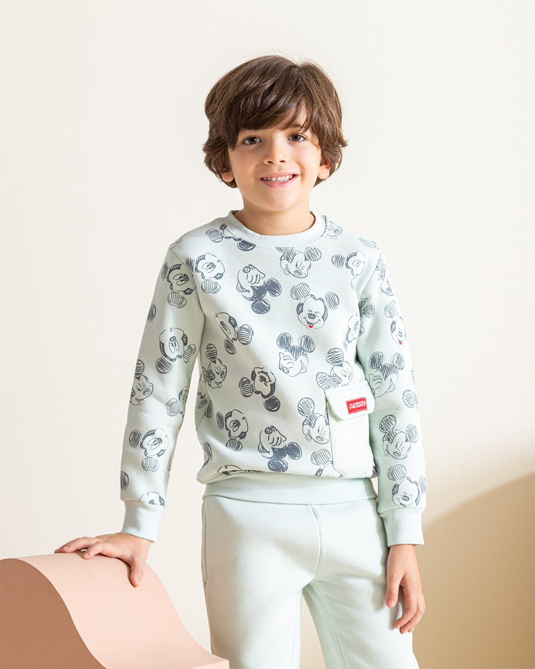 Mickey mouse boys' long sleeve pajamas