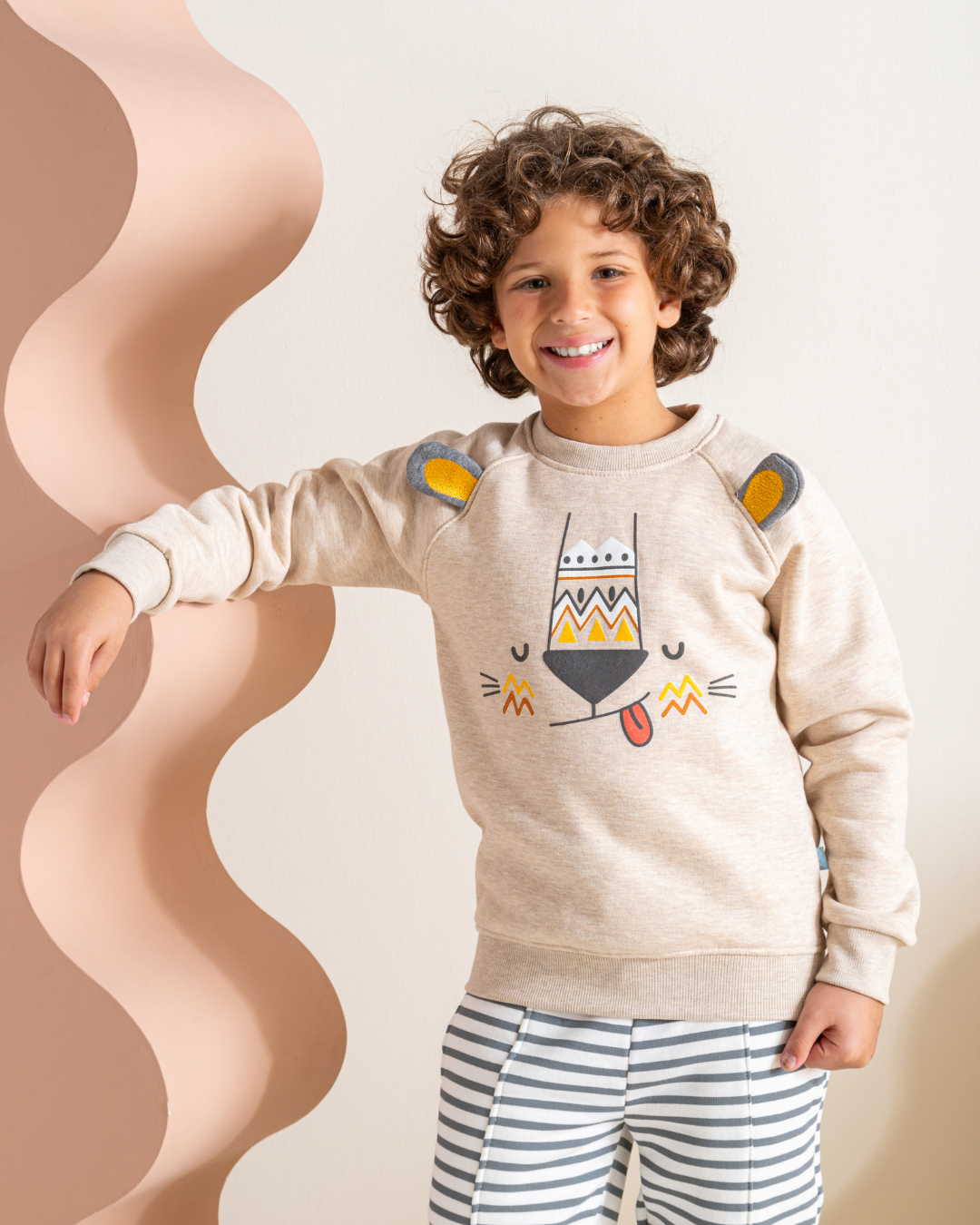 Lion Pajamas for my children, boys, Milton Stripe