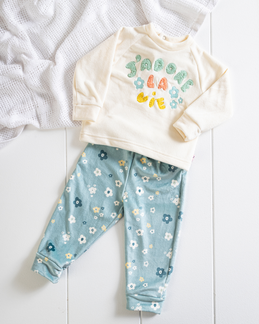 Sweet&Friendly Girls Cosy Soft velvet Baby Pajama