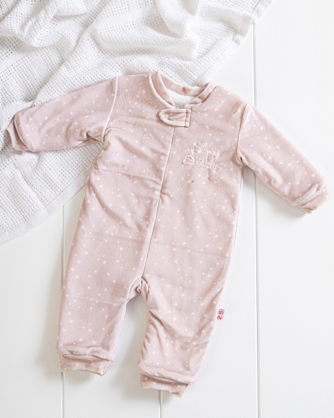  Girls Soft velvet bodysuit, Sleeping beauty