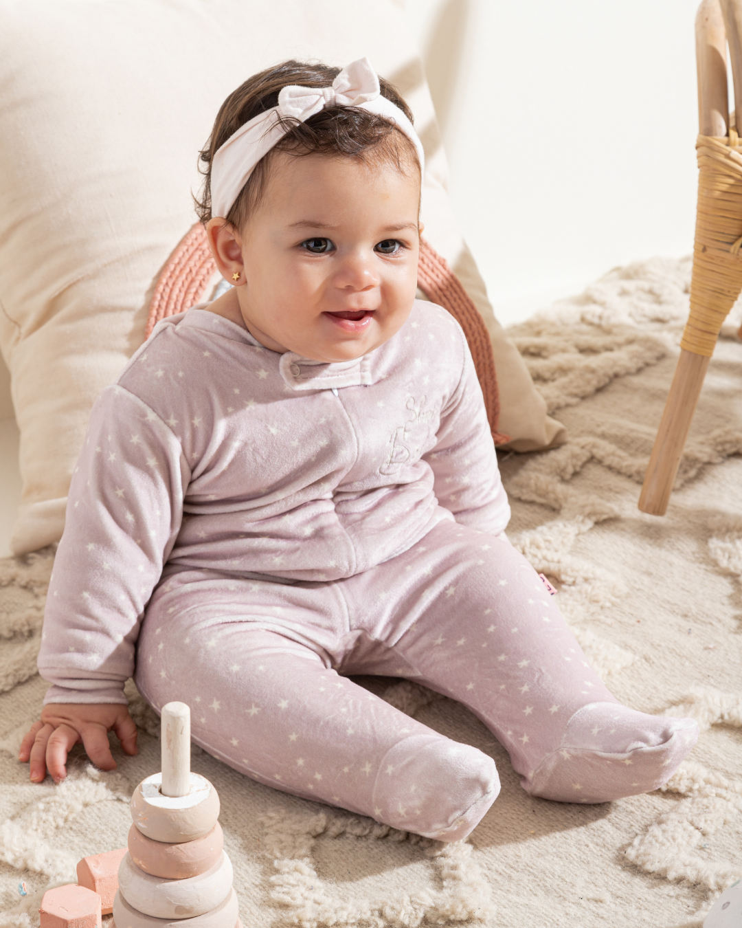  Girls Soft velvet bodysuit, Sleeping beauty