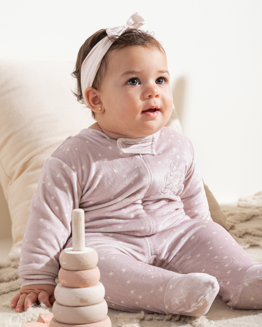  Girls Soft velvet bodysuit, Sleeping beauty