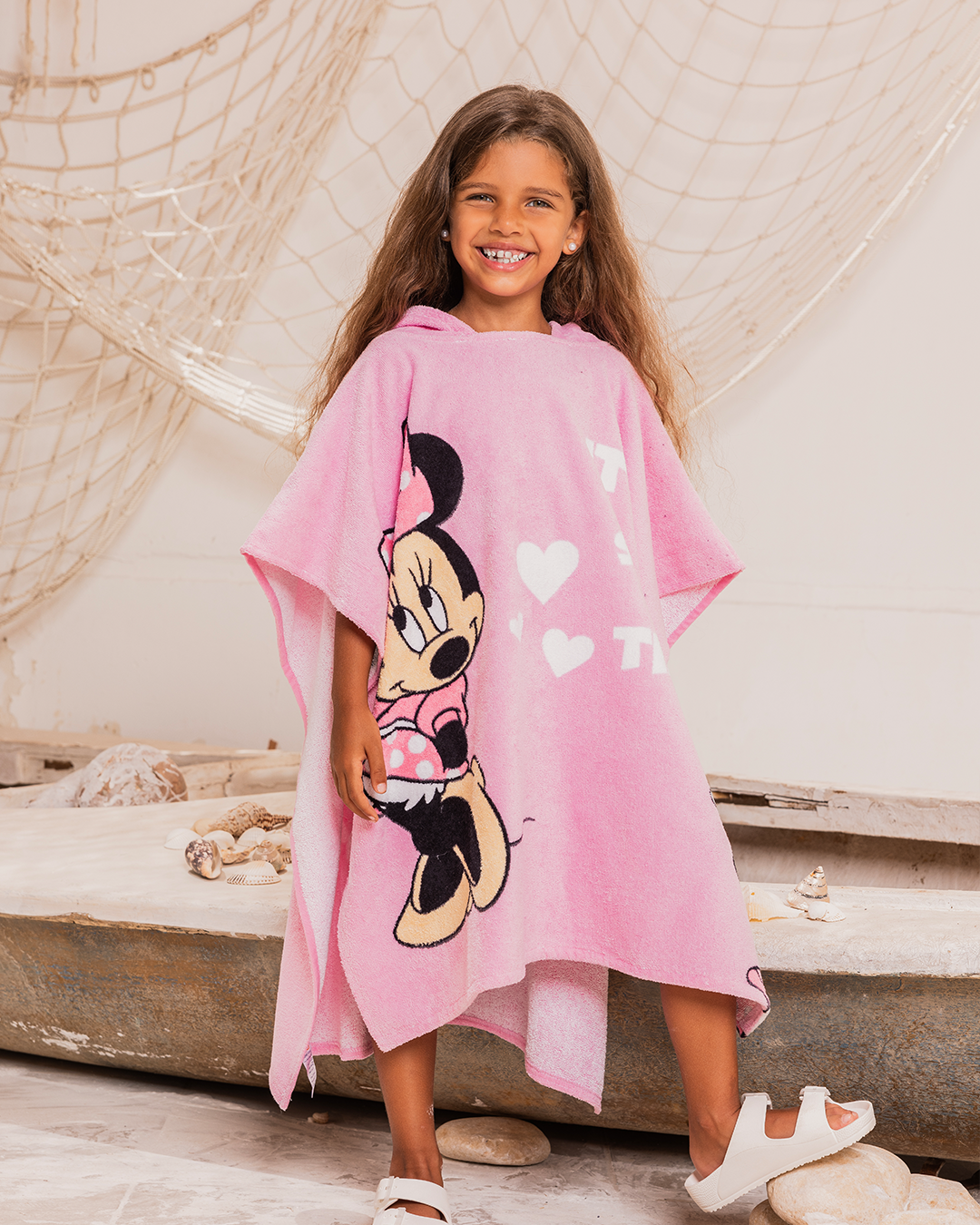 Minnie Mouse girls poncho