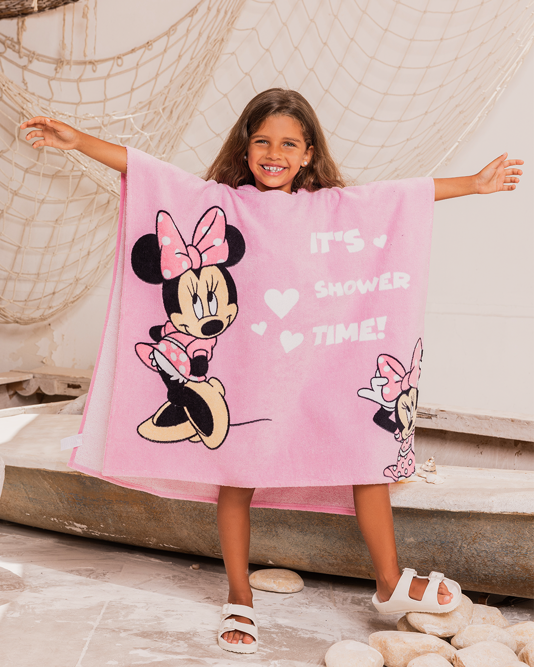 Minnie Mouse girls poncho