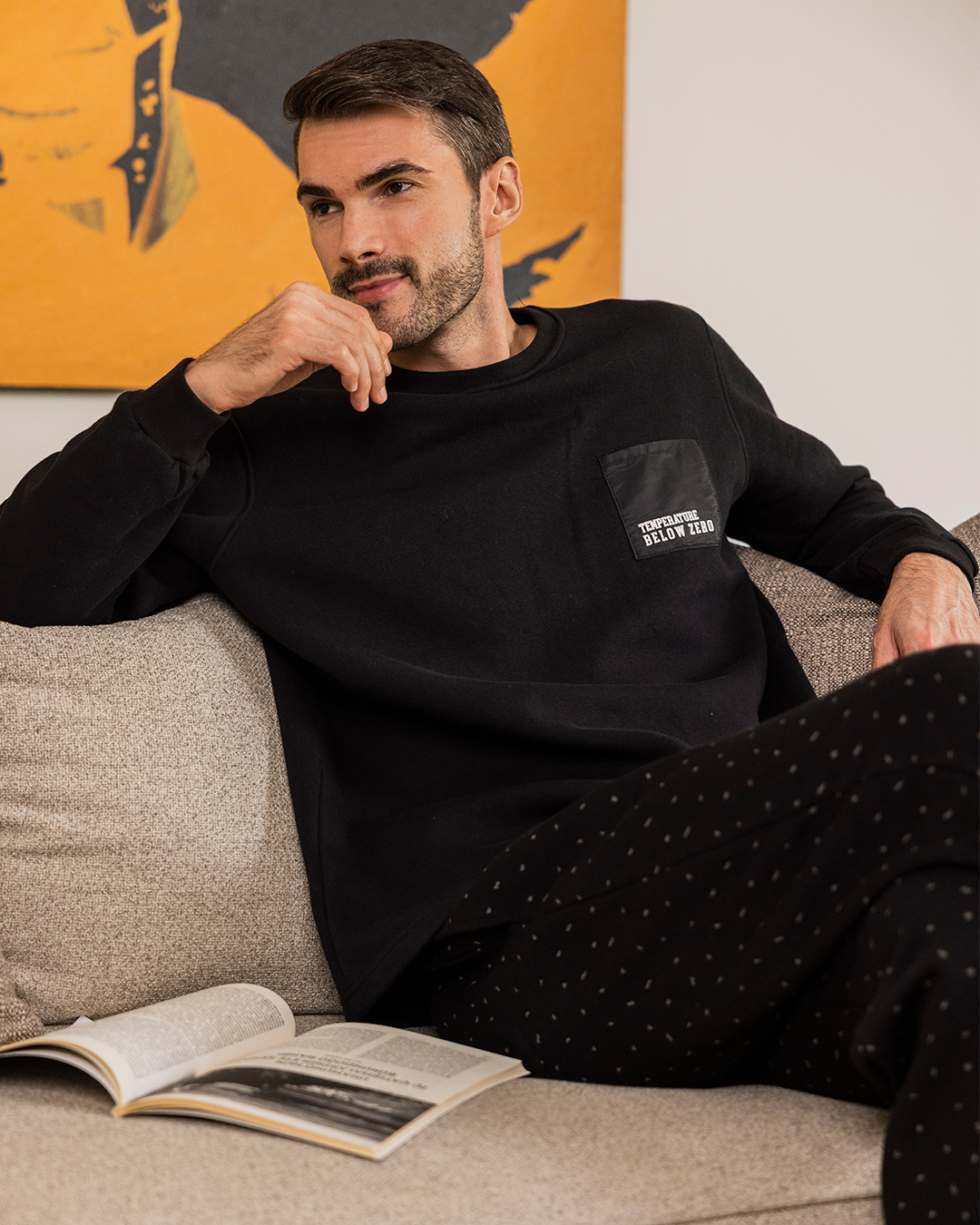 Explore Further Men's long sleeve pajamas