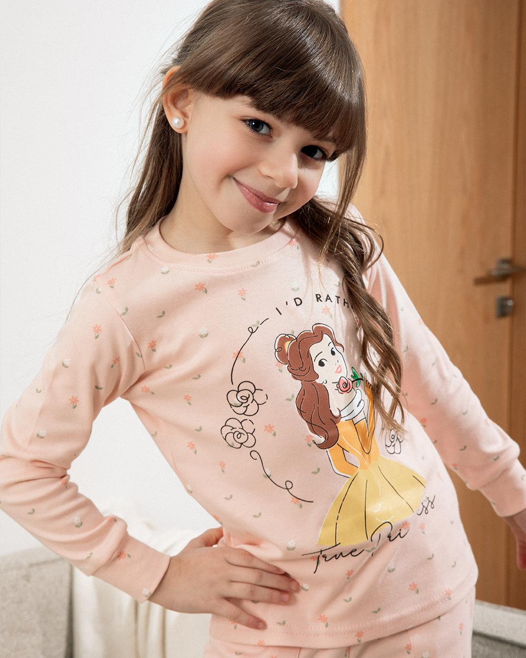 Disney Princess Girls' long sleeve pajamas