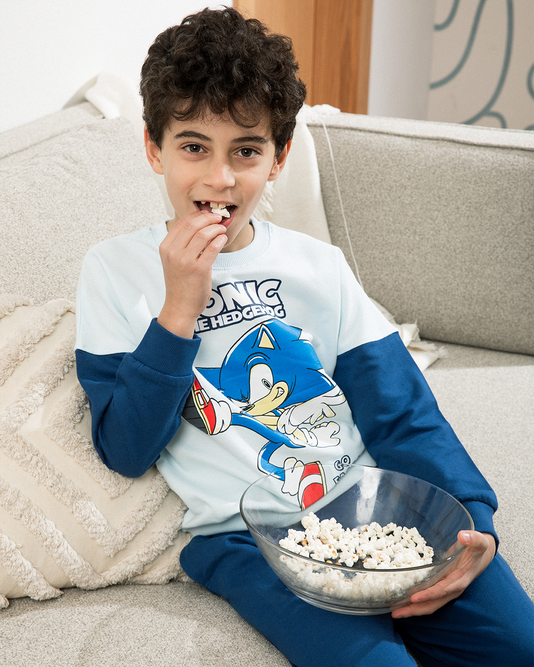 Sonic Boy Disney Boys' Pajamas Long Sleeve *Pants