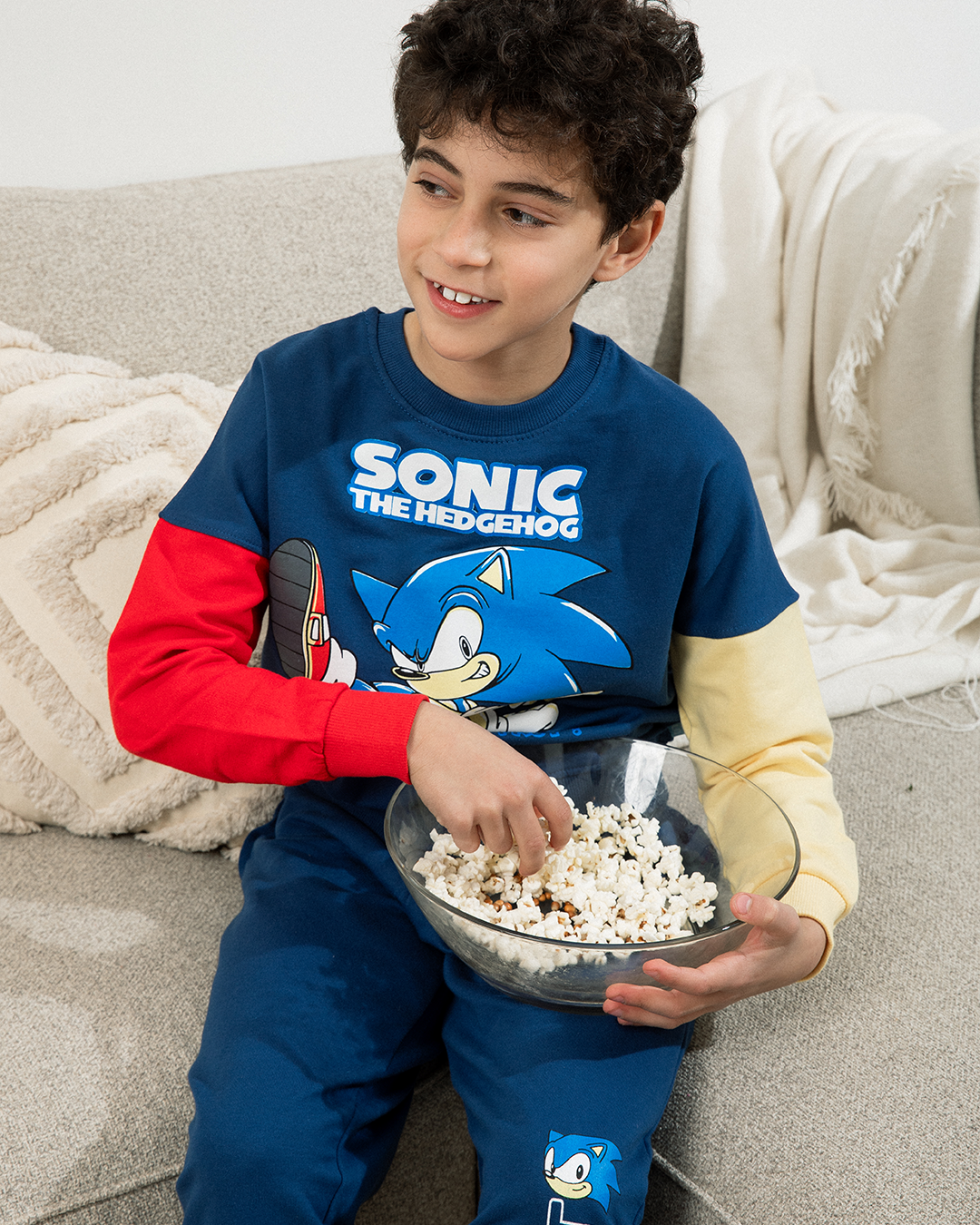 Sonic Boy Disney Boys' Pajamas Long Sleeve *Pants