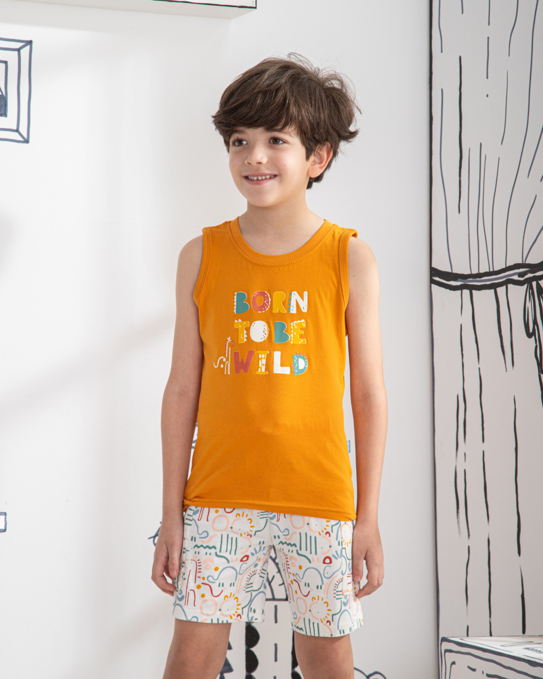 Littel Dino Children's pajamas, T-shirt and shorts