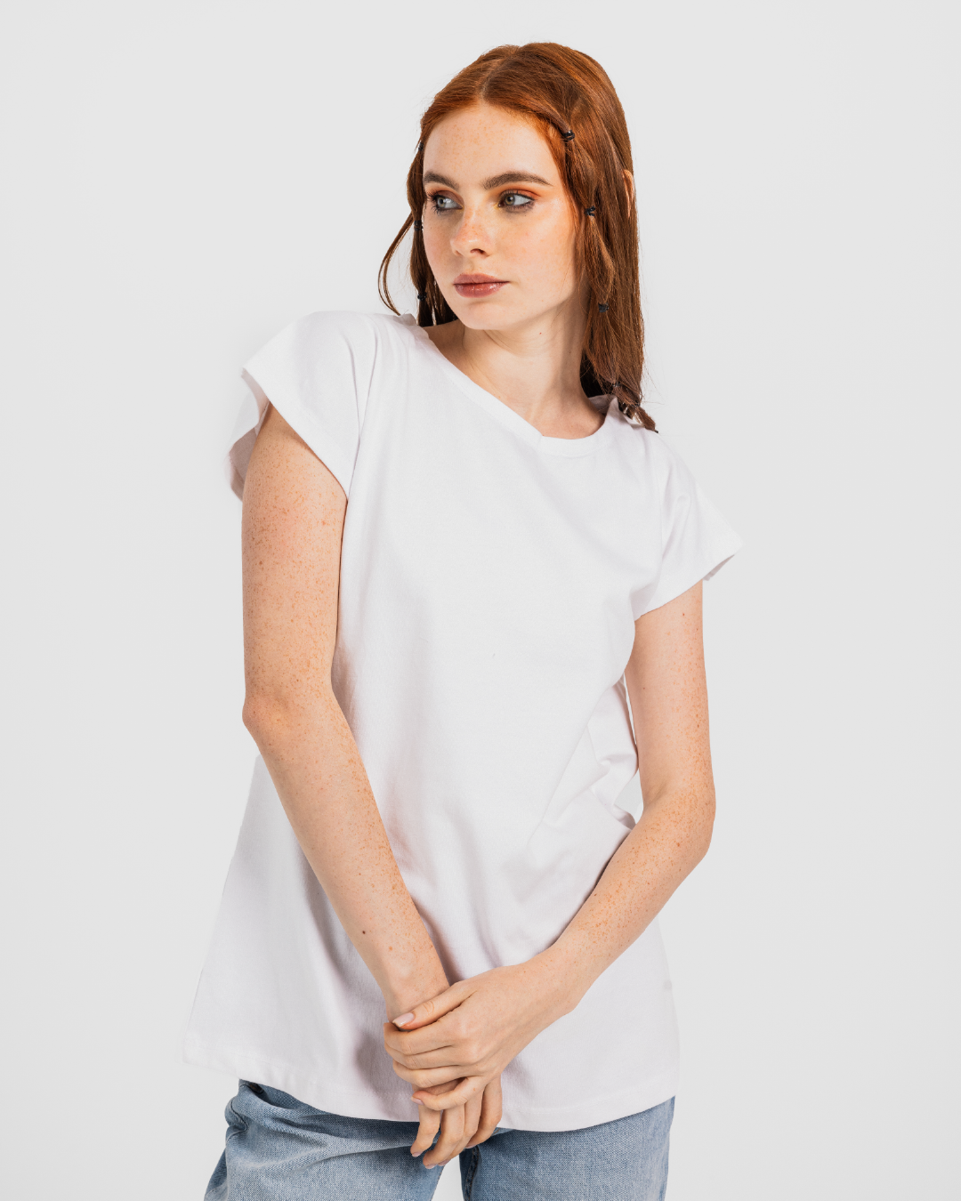 Women's Basic Plain Half Sleeve T-Shirt