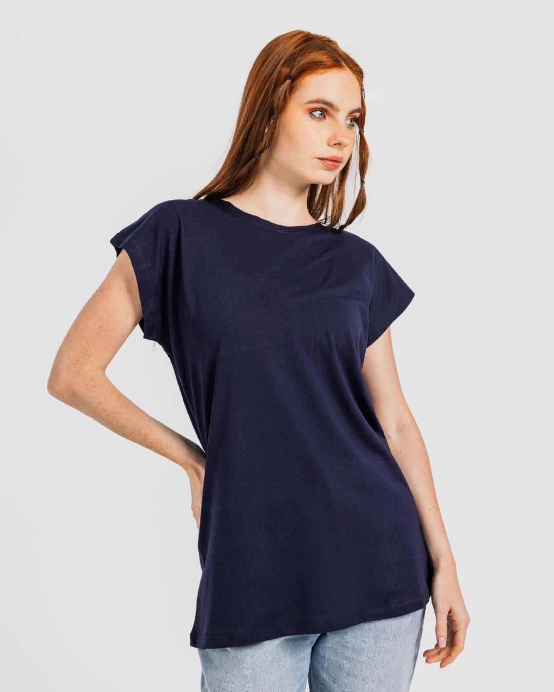 Women's Basic Plain Half Sleeve T-Shirt