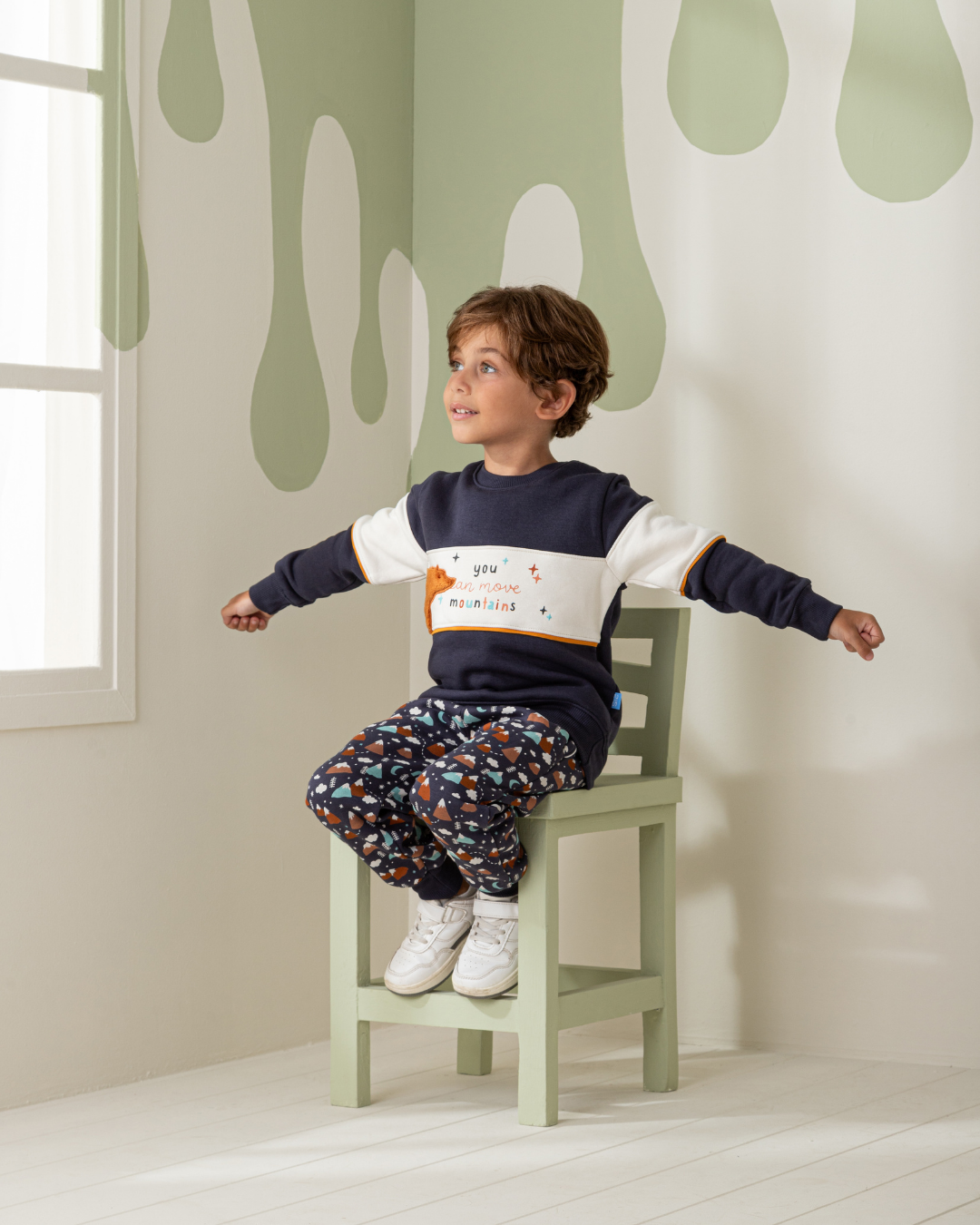 You can move Mountains Boys' Milton cotton pajamas