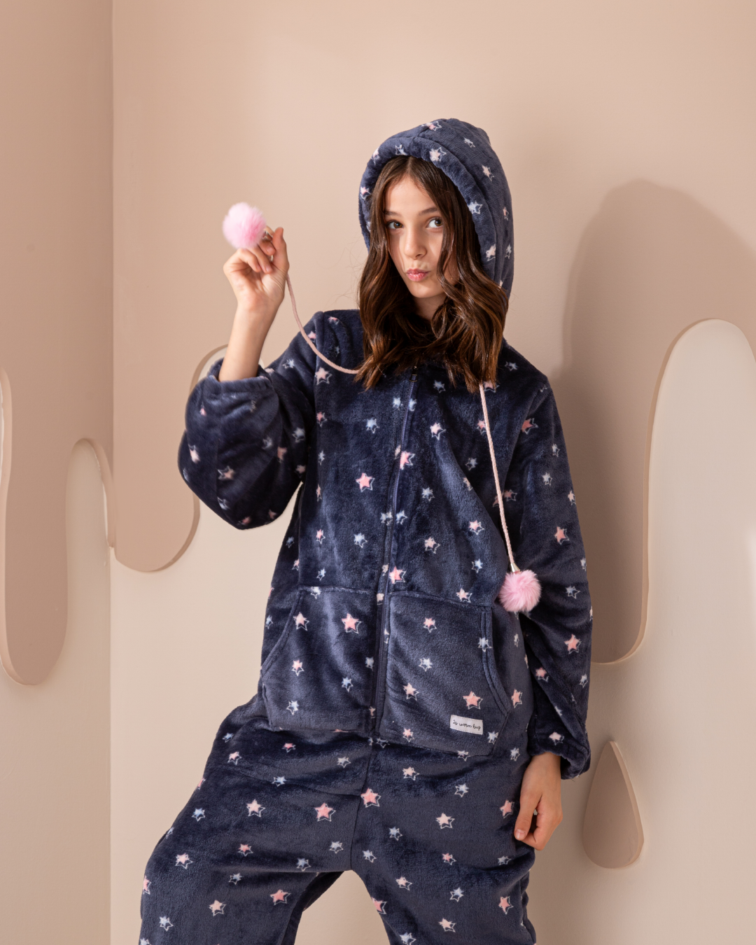 Colorful Stars girls long sleeve Onesie