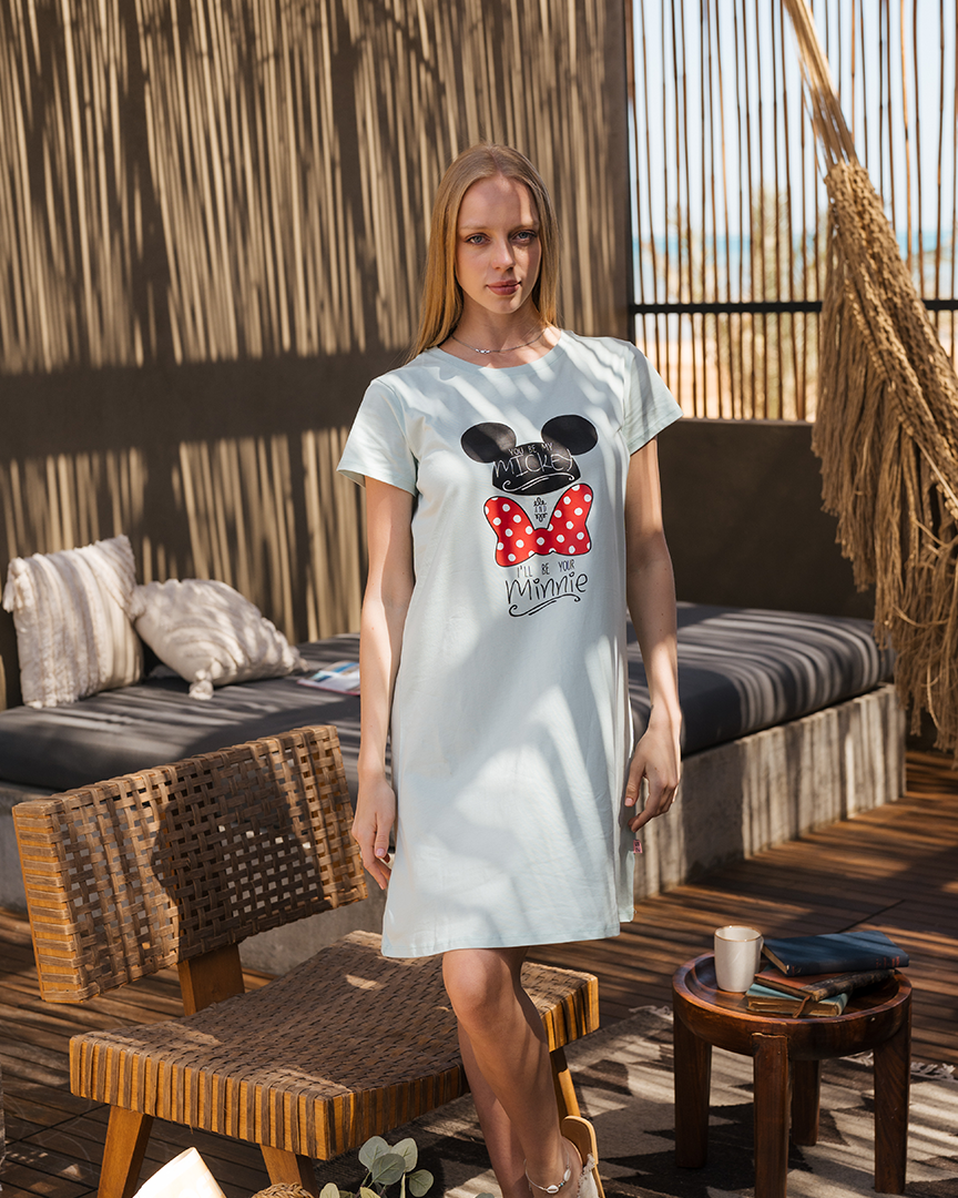 Minnie and mickey women's nightgown