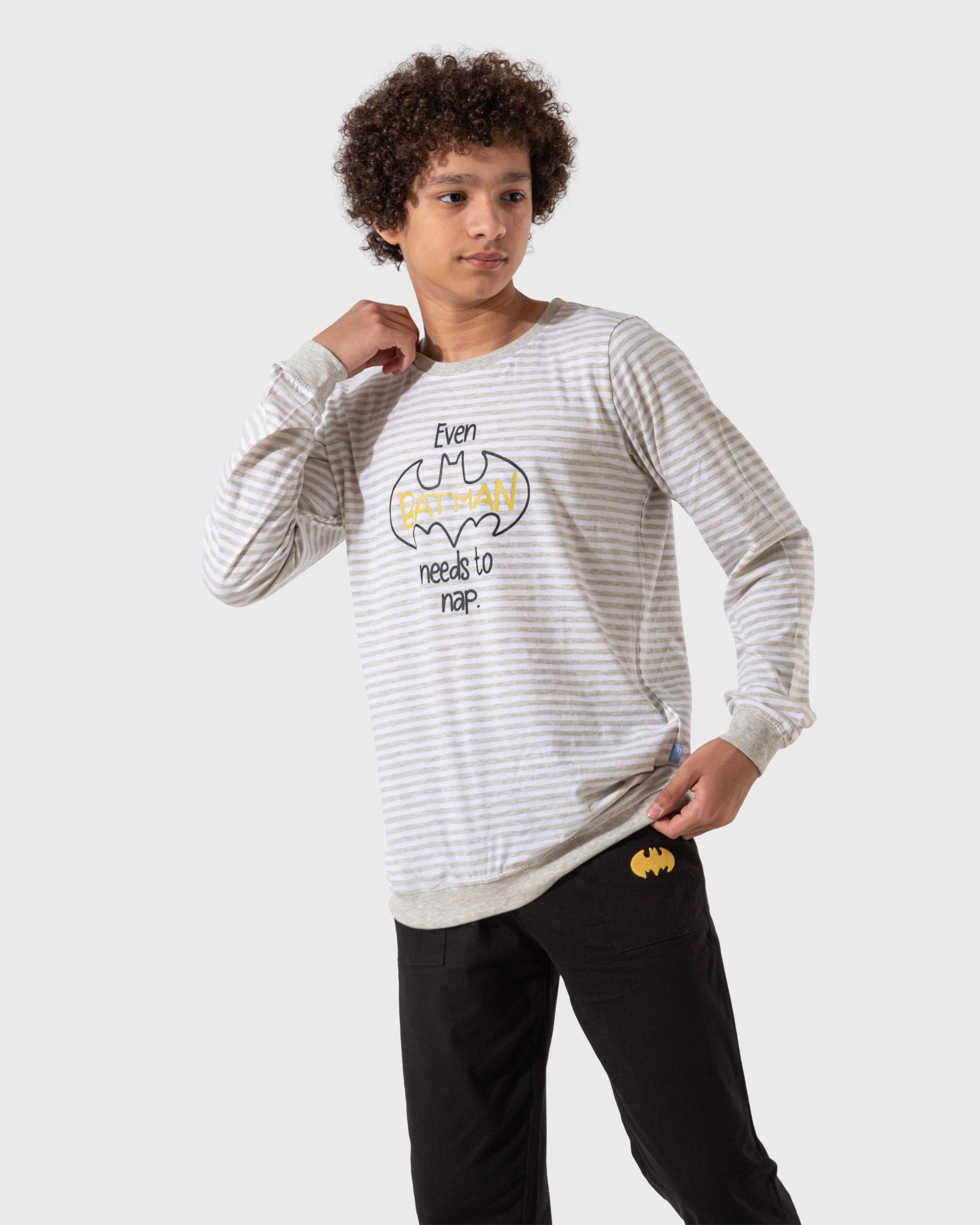 Batman needs to nap boys' long sleeve pajamas