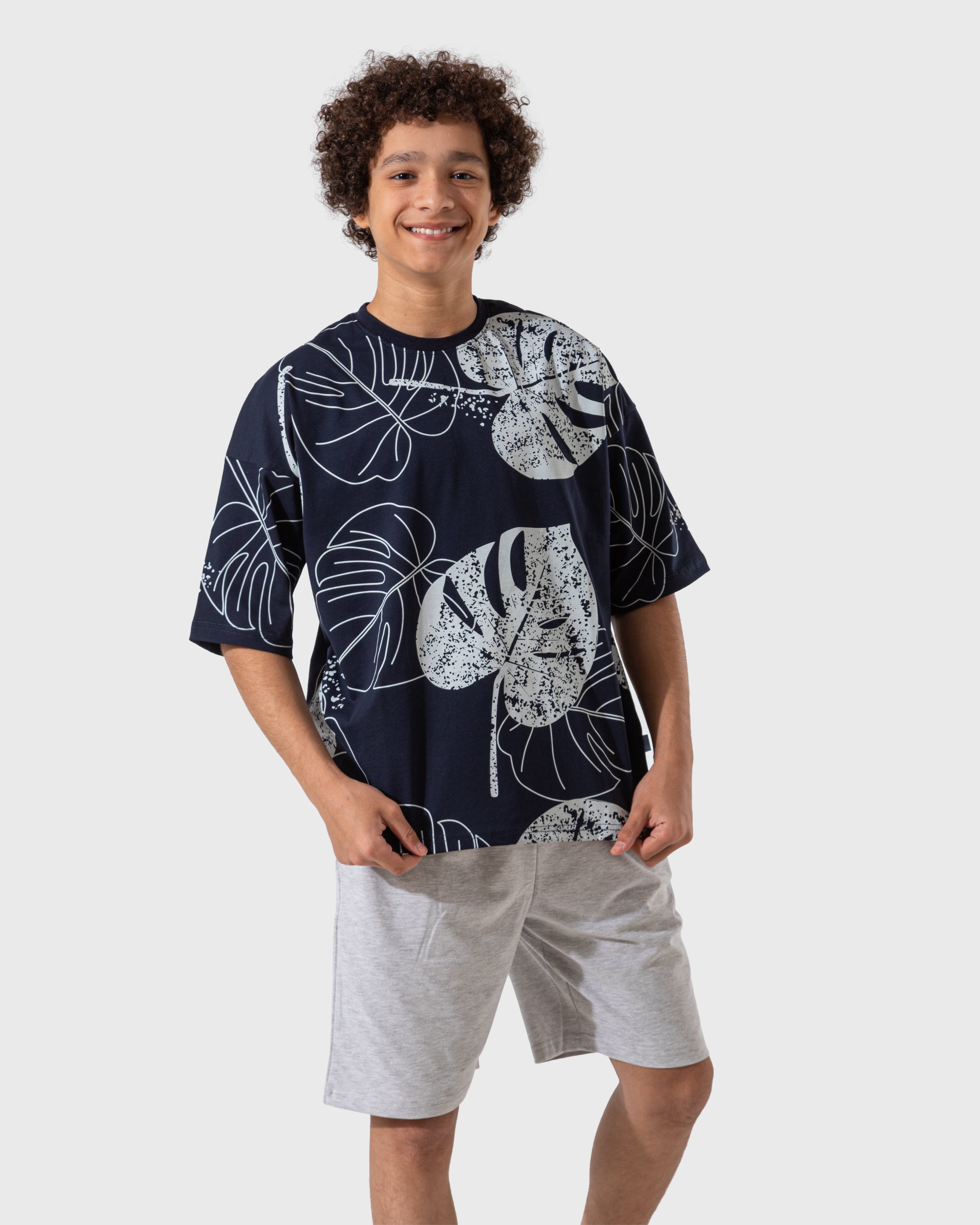 Big Tropical Leaves My children's pajamas, half sleeve