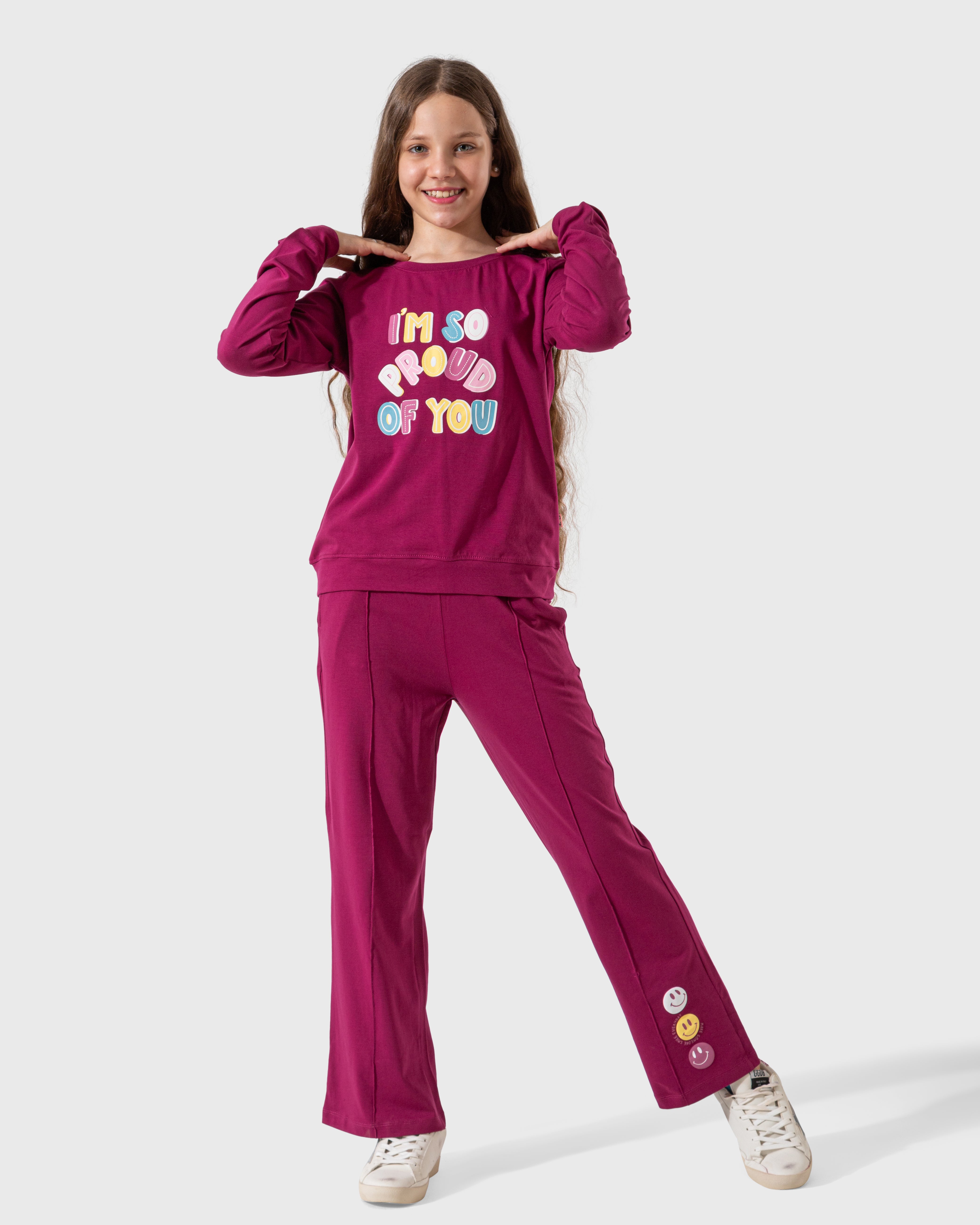 iam so proud of you girls long sleeve pajamas and pants