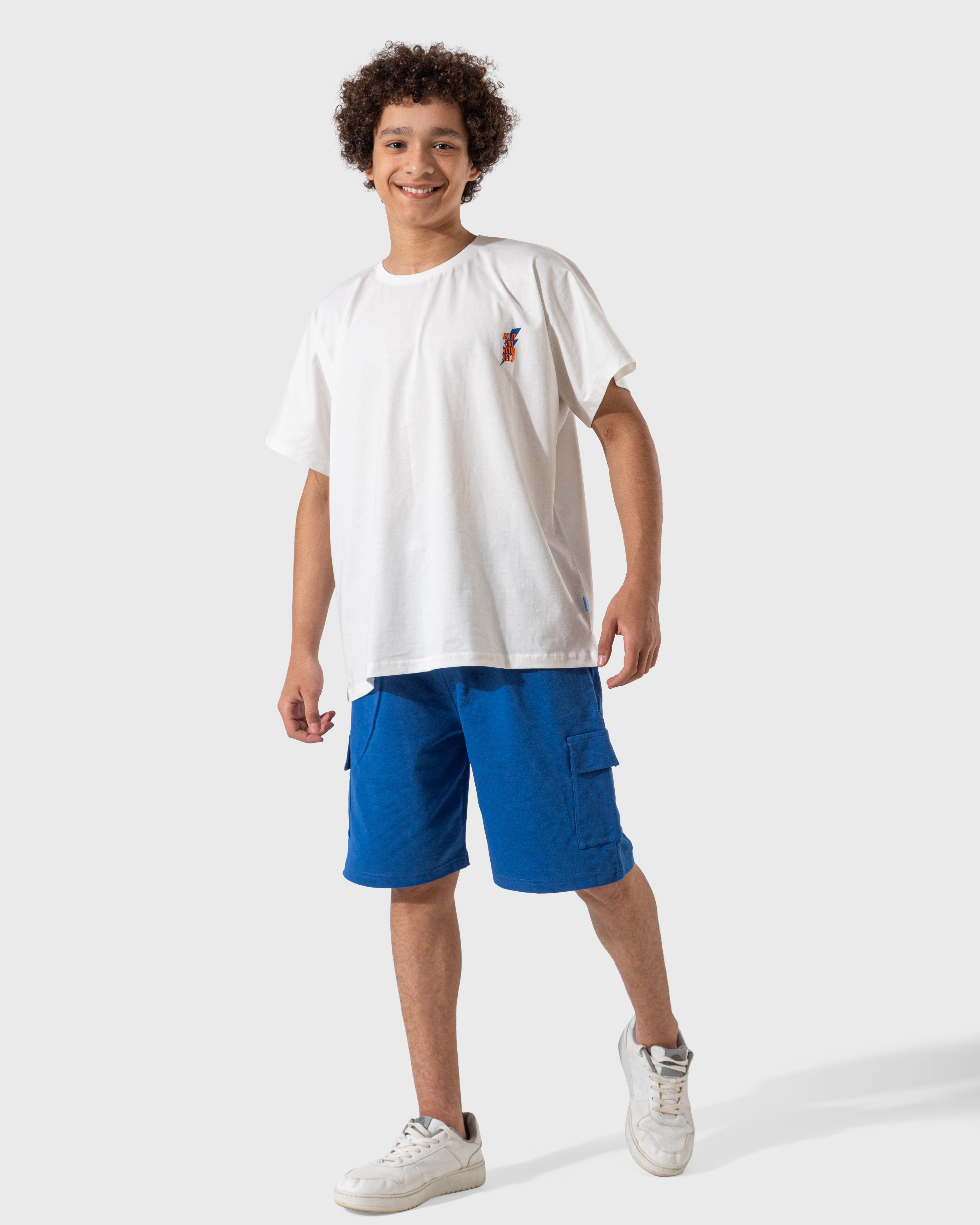 Streetwear Set for boys, half-sleeved pajamas and cotton shorts