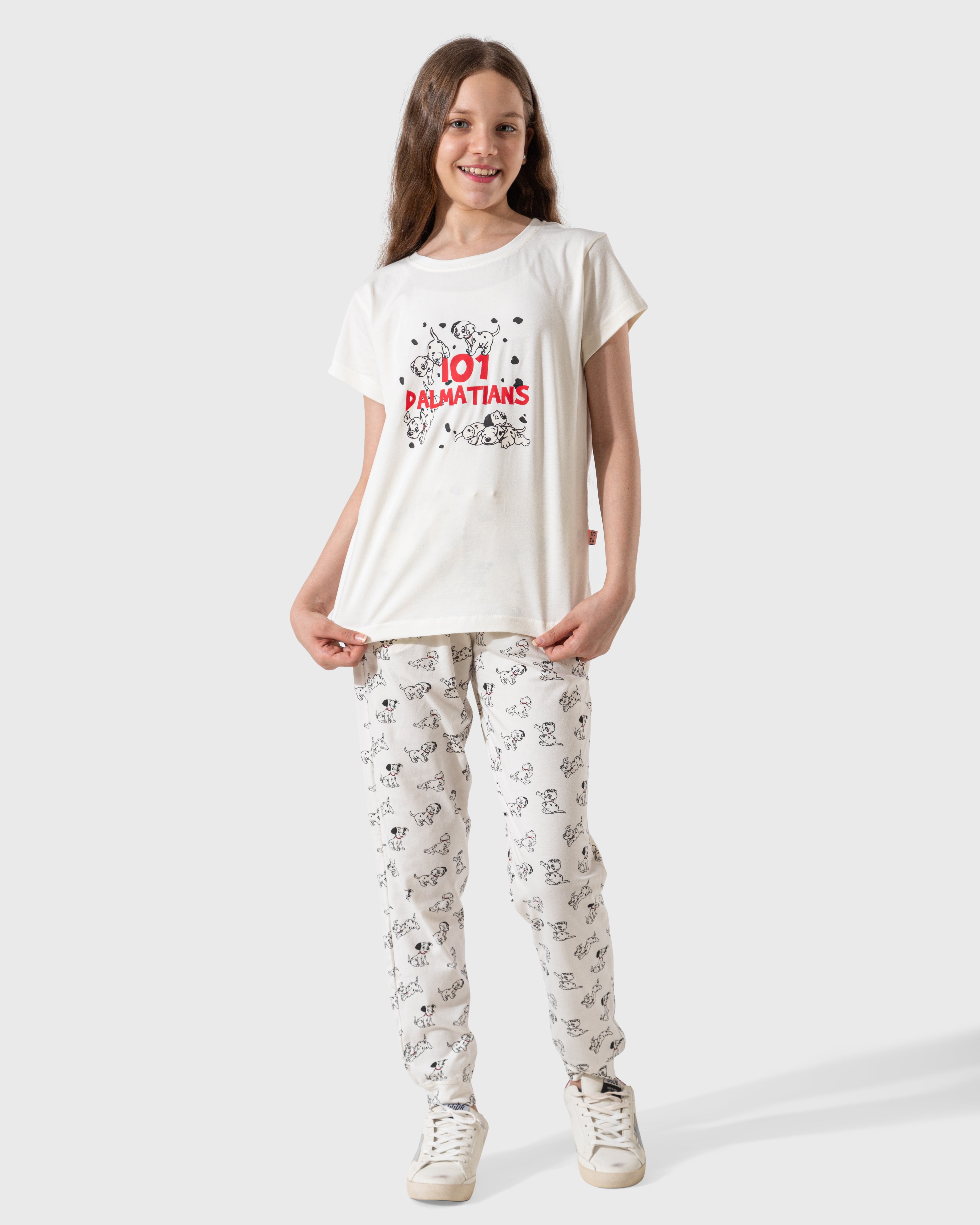 101 Dalmatians girls pajamas text for you