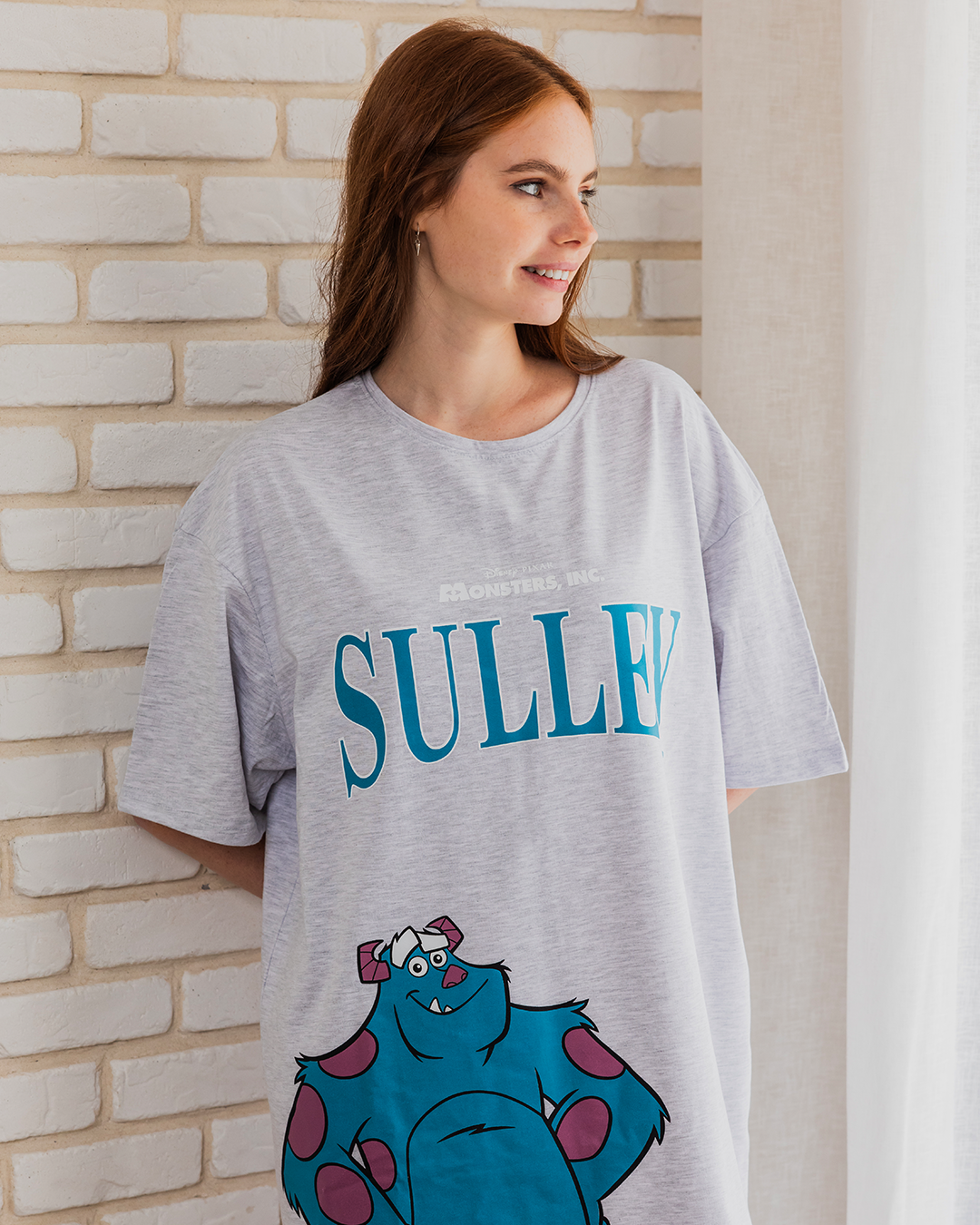 MONSTERS sulley Women's half-sleeved night-shirt