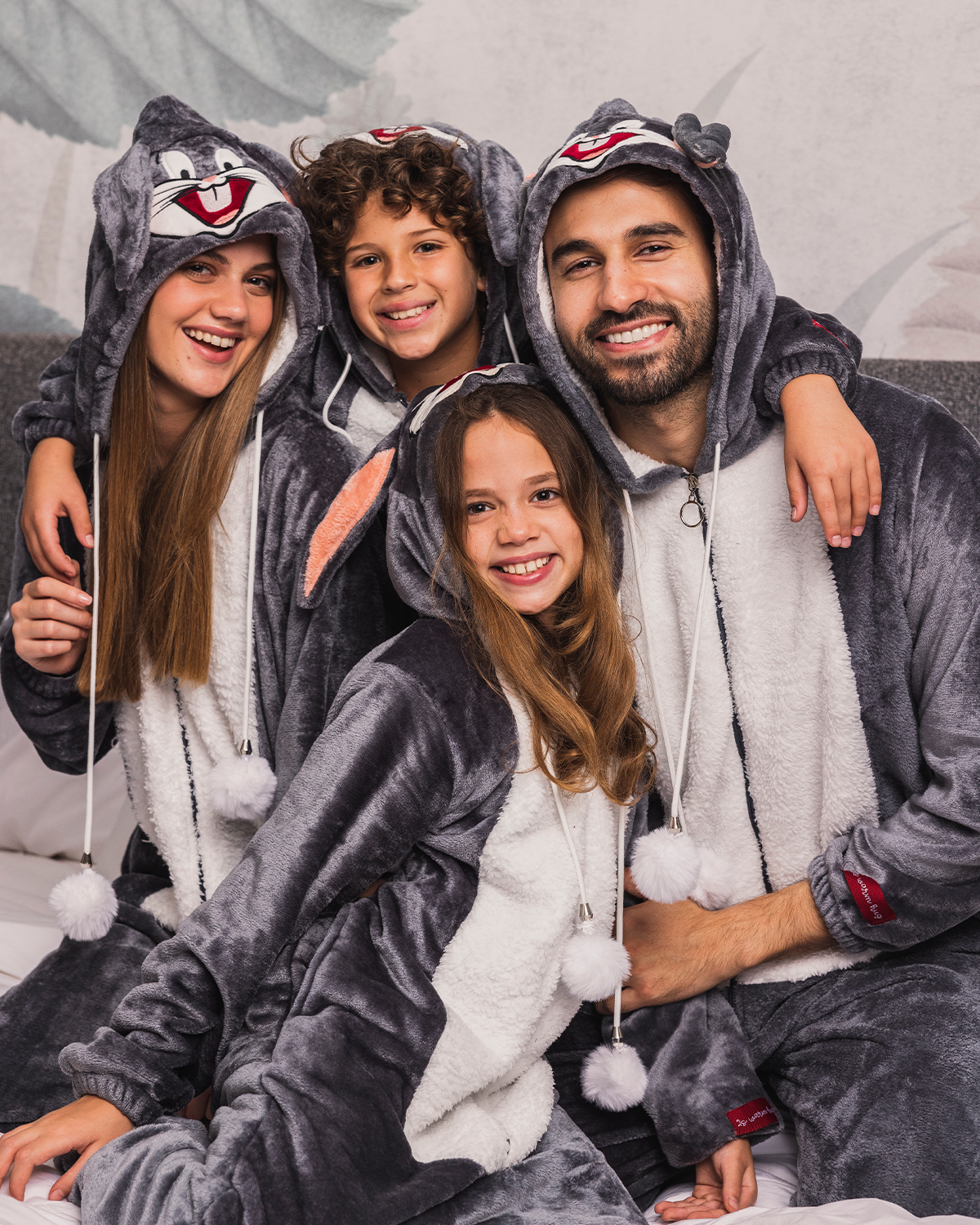 Bugs Bunny Jumpsuit Men's and Women's Polar Jumpsuit with Cabochon Bugs Bunny character