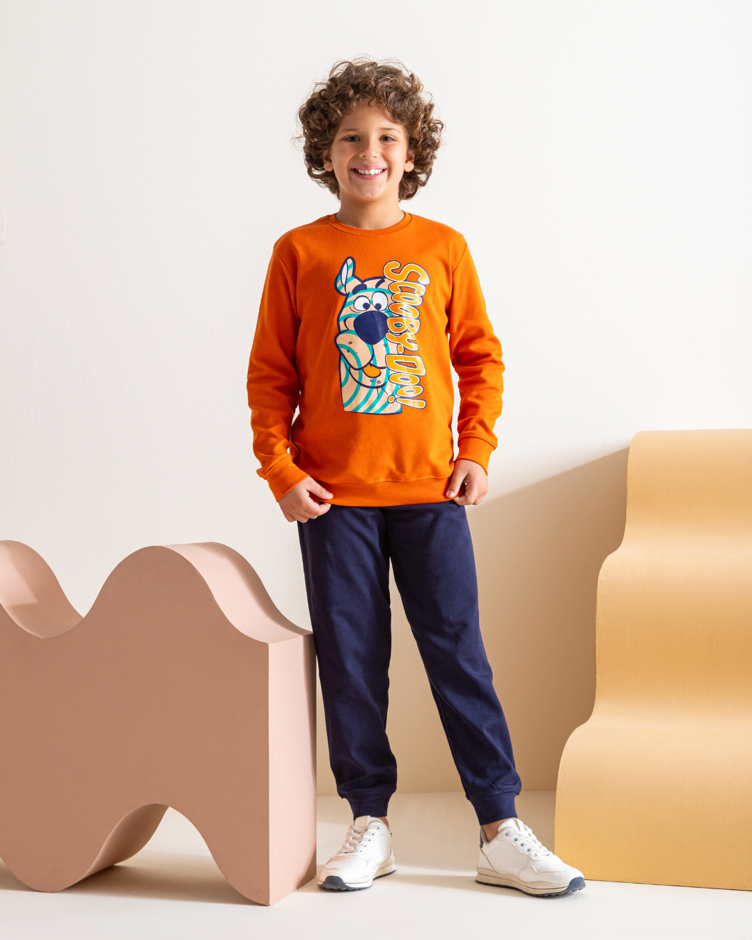 Scooby Doo boys pajamas set with interlock print