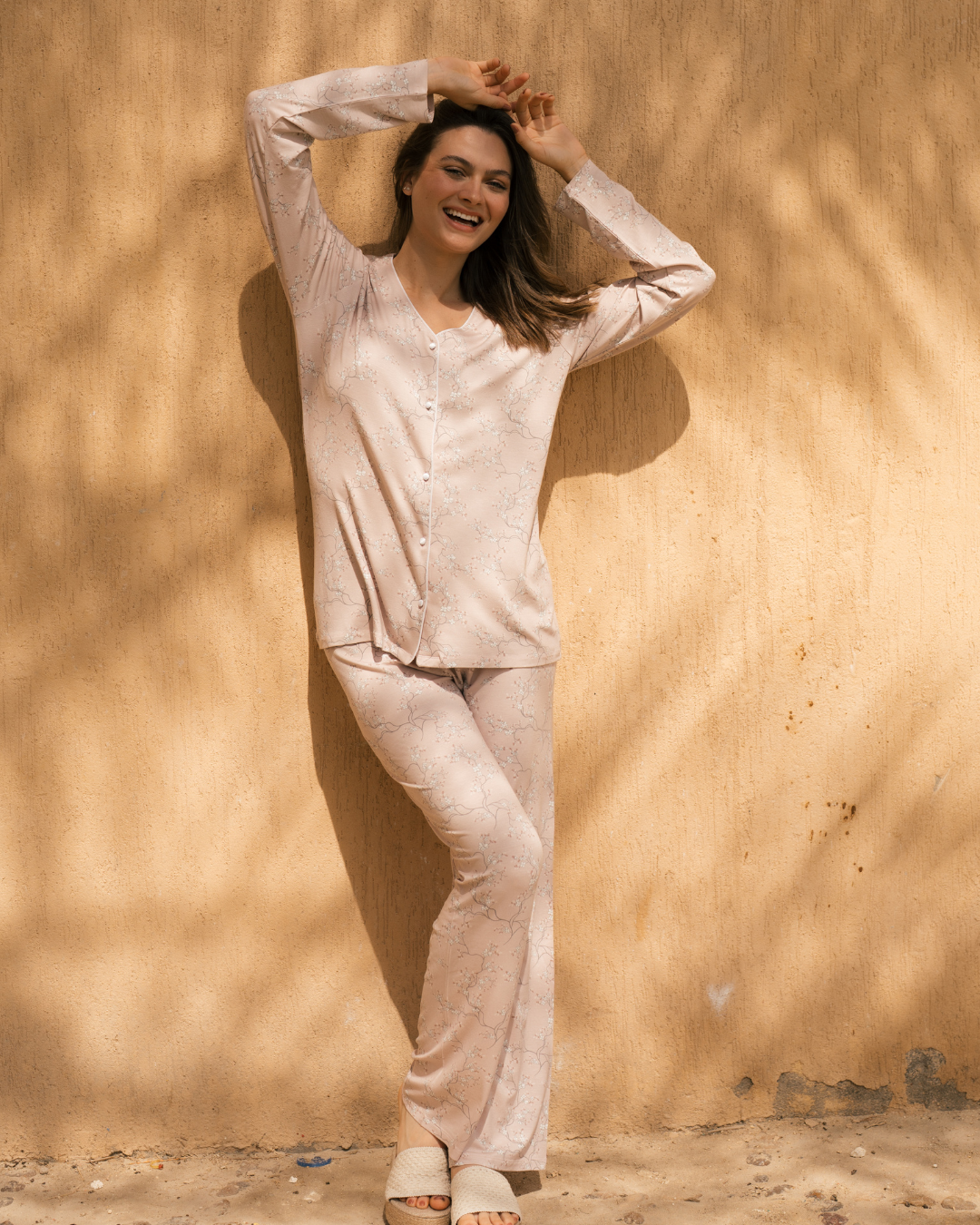 Women's Lycra Paiute pajamas with long sleeves and trousers