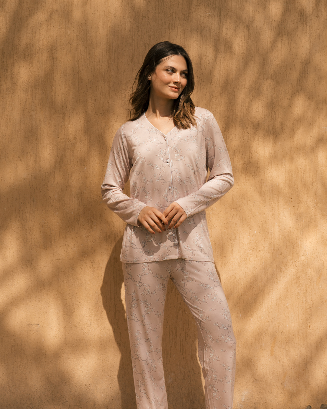 Women's Lycra Paiute pajamas with long sleeves and trousers