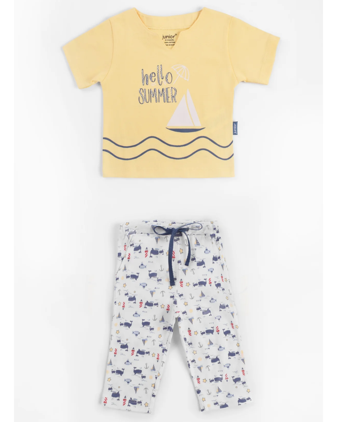 Summer Time printed boys pajamas